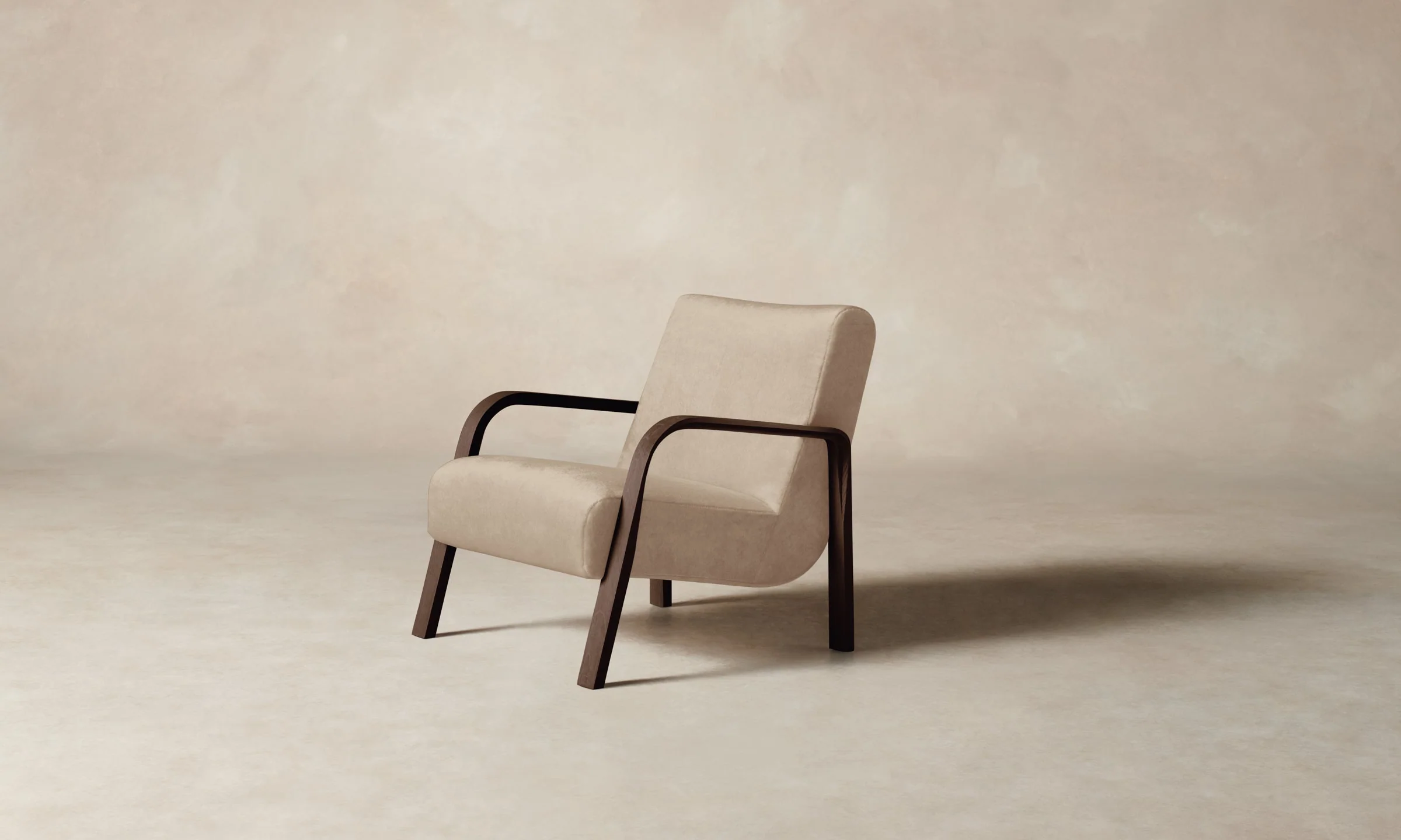 The Felix Chair - Performance Velvet Taupe - Image 3