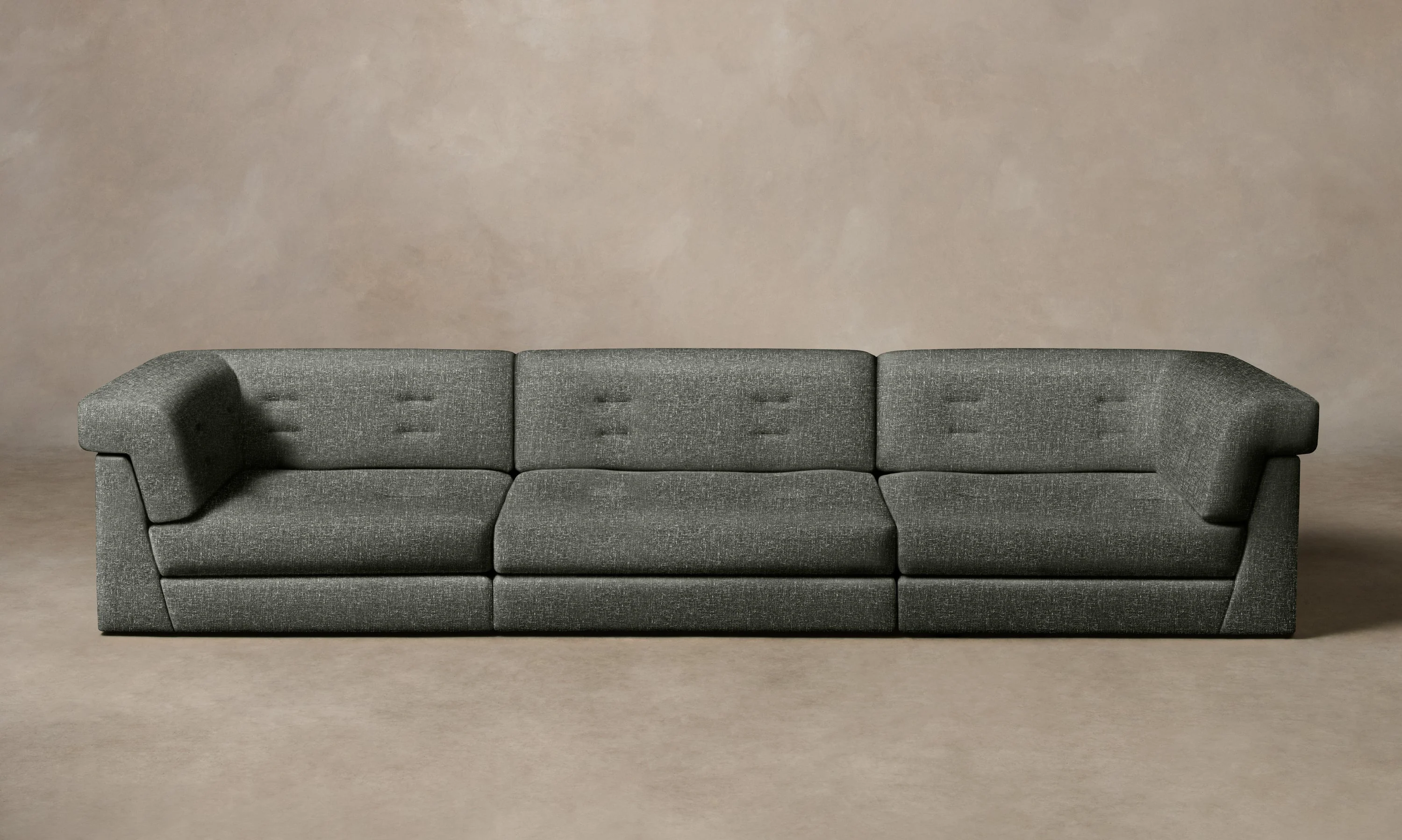 The Forma Modular Sofa - Heritage Belgian Linen Thyme