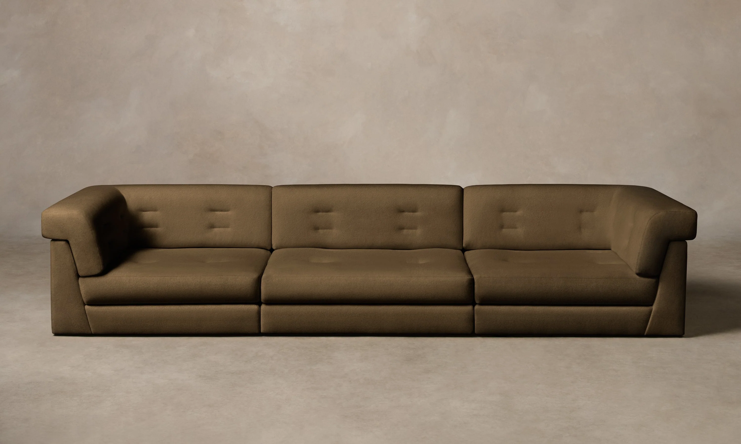 The Forma Modular Sofa - Mohair Mink