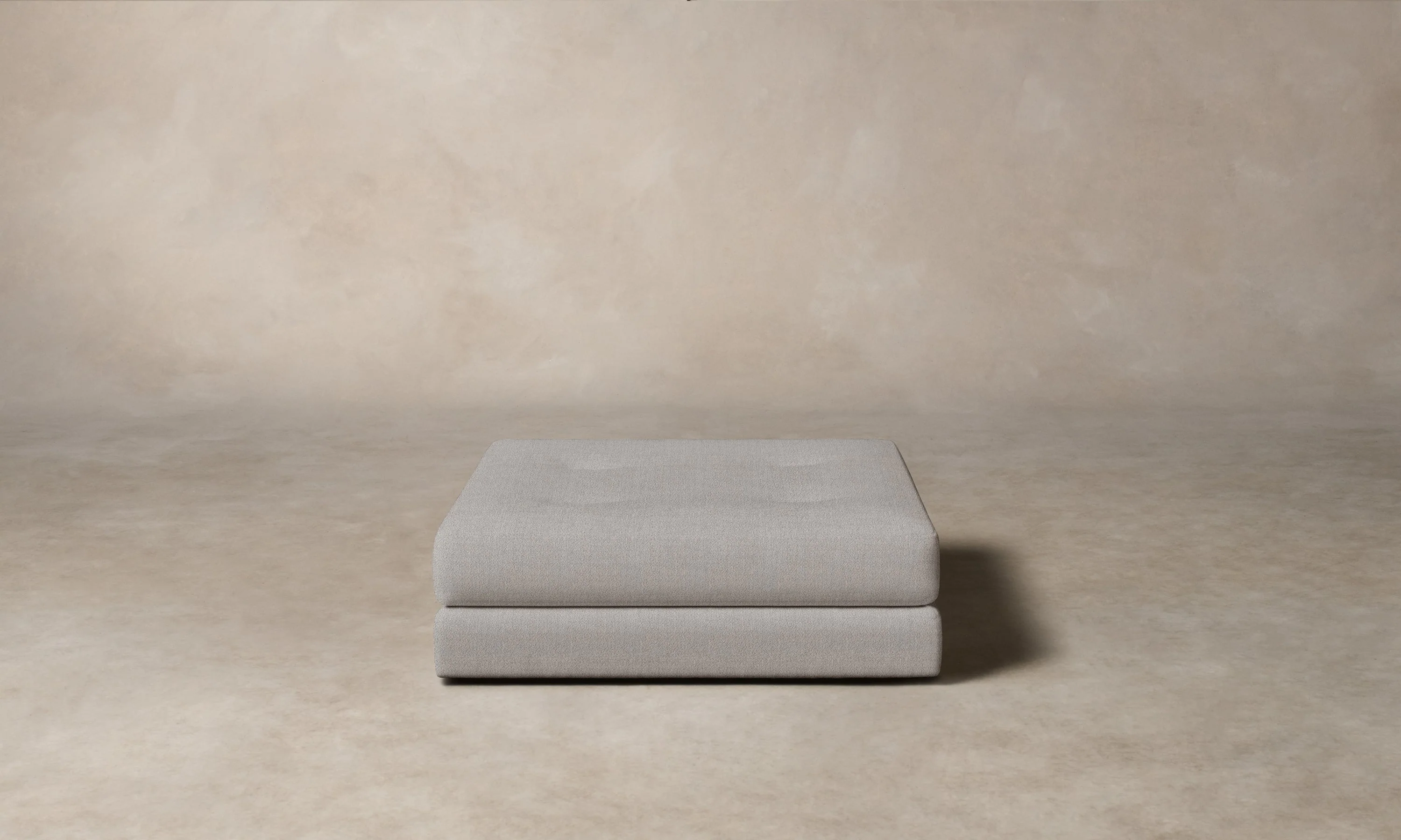 The Forma Ottoman - Performance Textural Weave Breeze