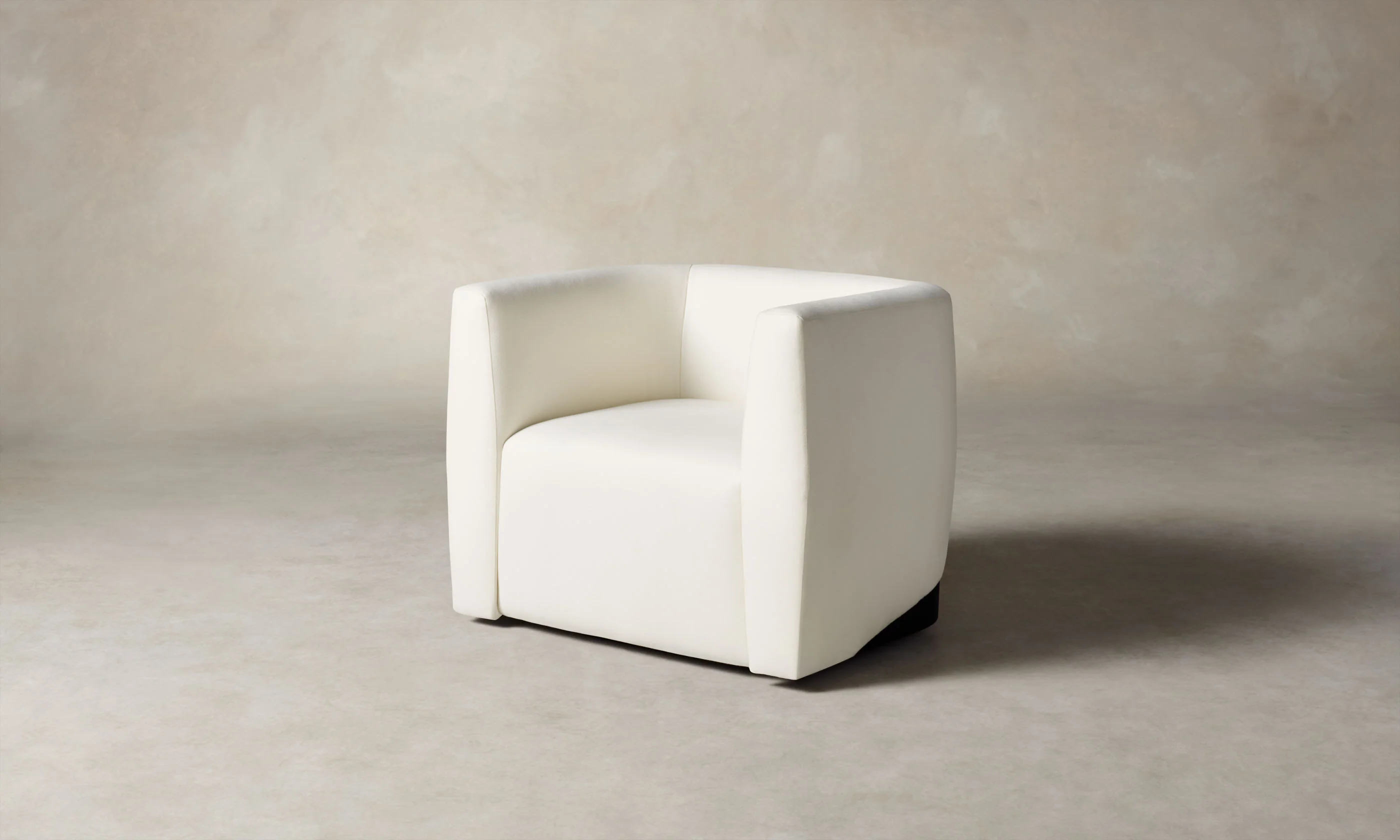 The Henri Swivel Chair - Italian Brushed Wool Vanilla