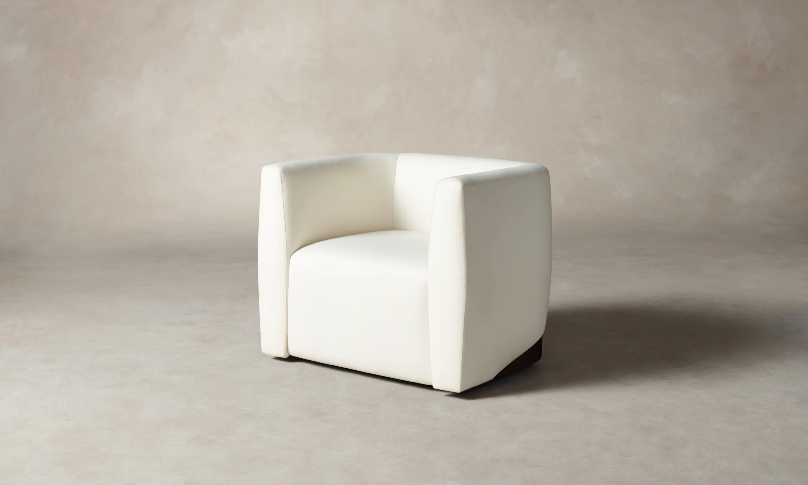 The Henri Swivel Chair - Italian Brushed Wool Vanilla - Image 2