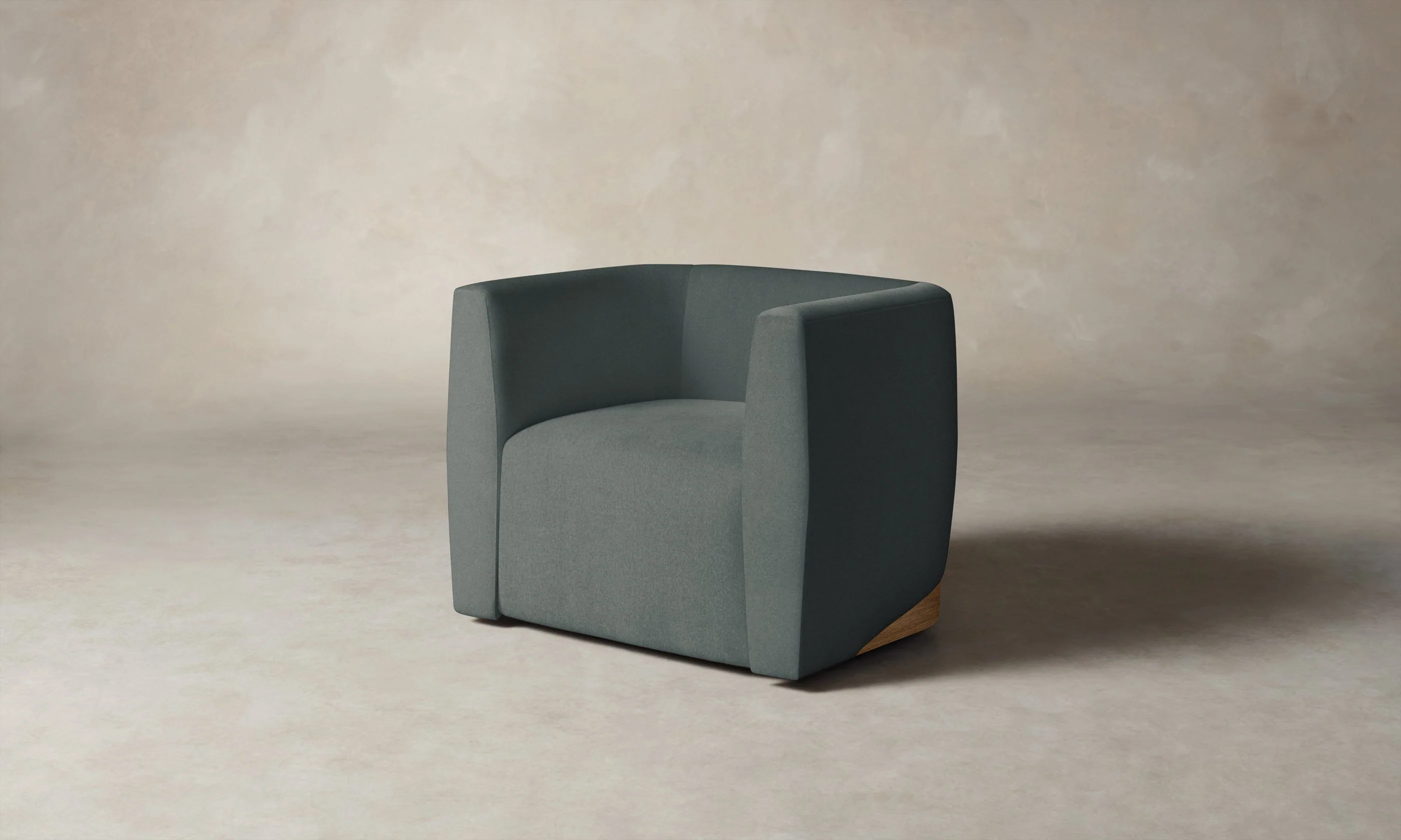 The Henri Swivel Chair - Mohair Fog - Image 3