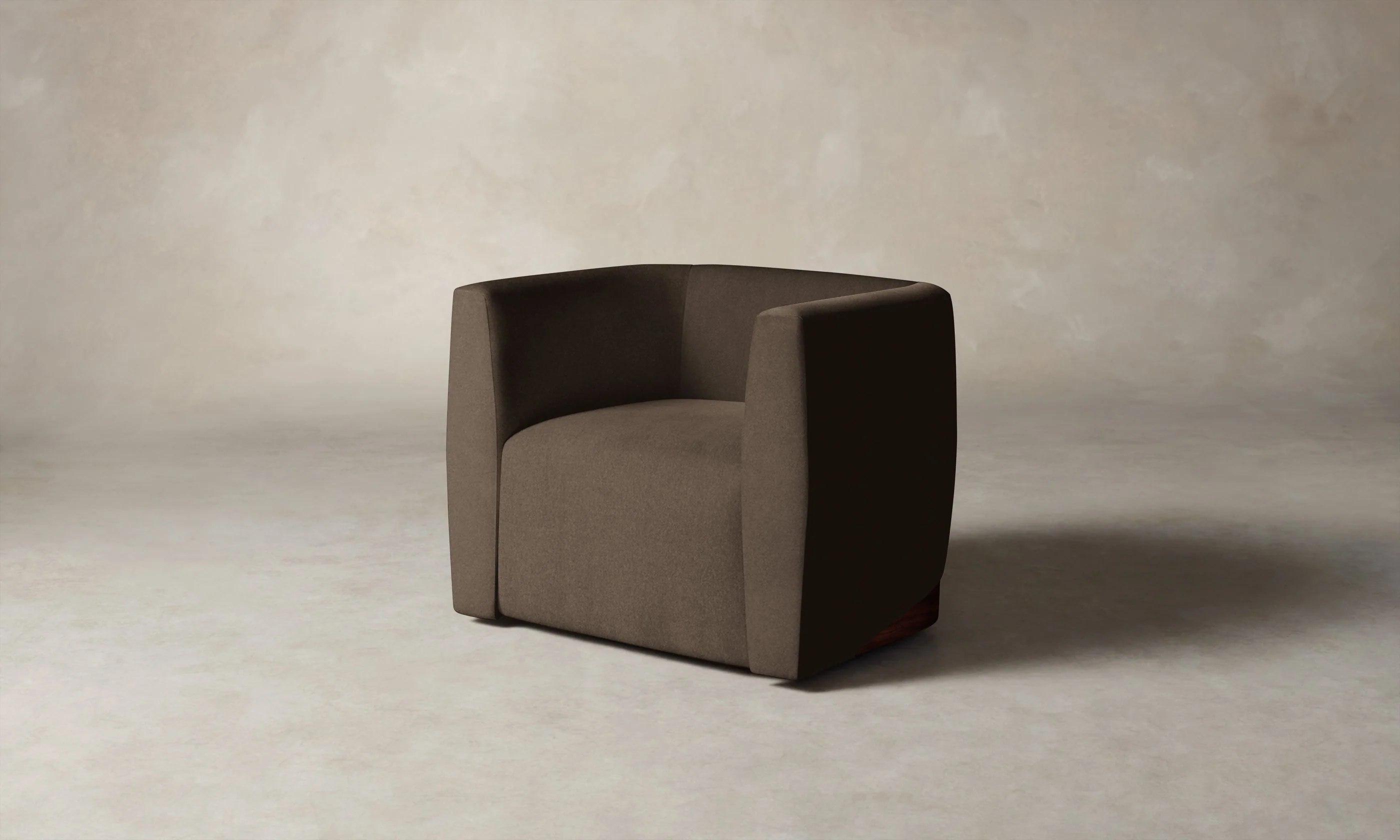 The Henri Swivel Chair - Mohair Mink - Image 4