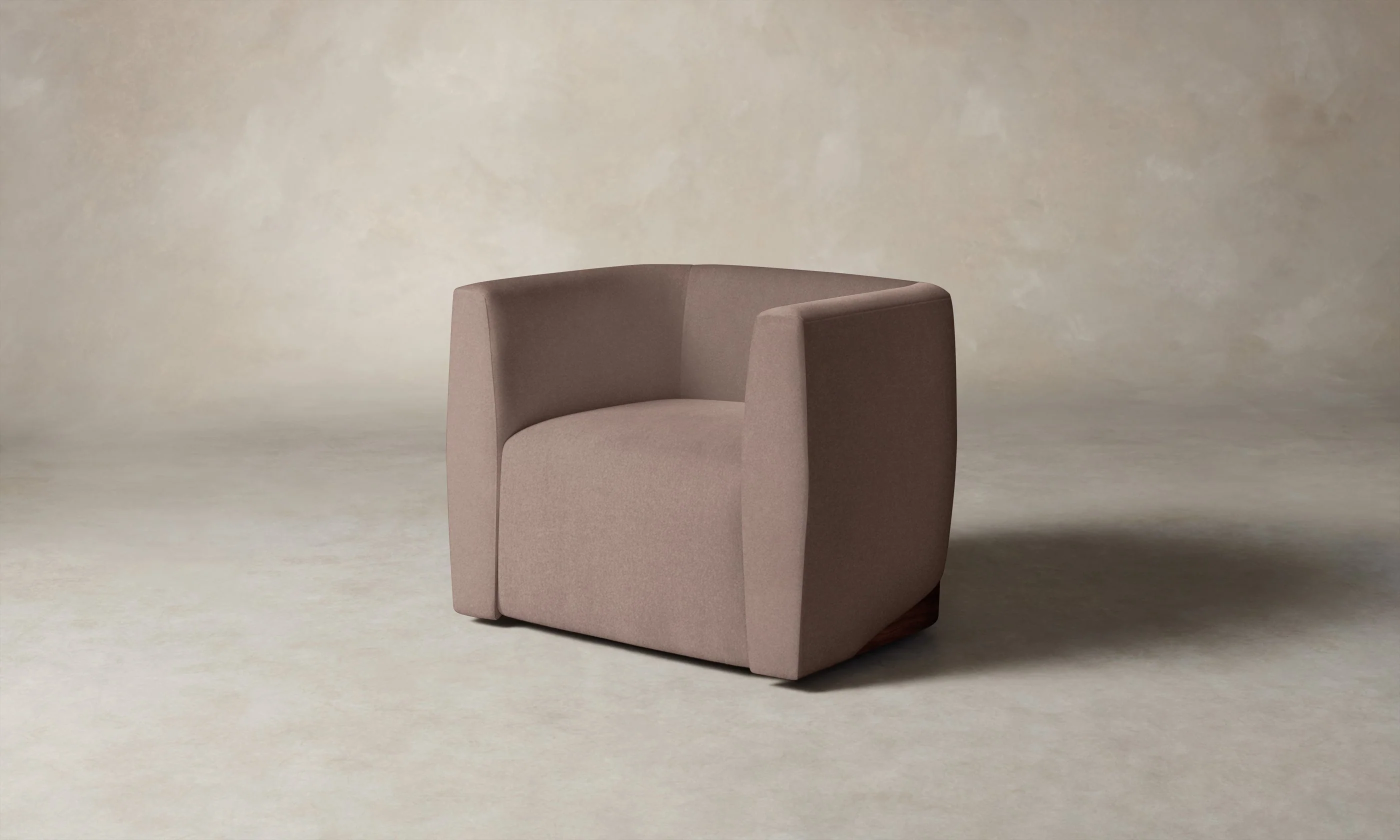 The Henri Swivel Chair - Mohair Peony - Image 4