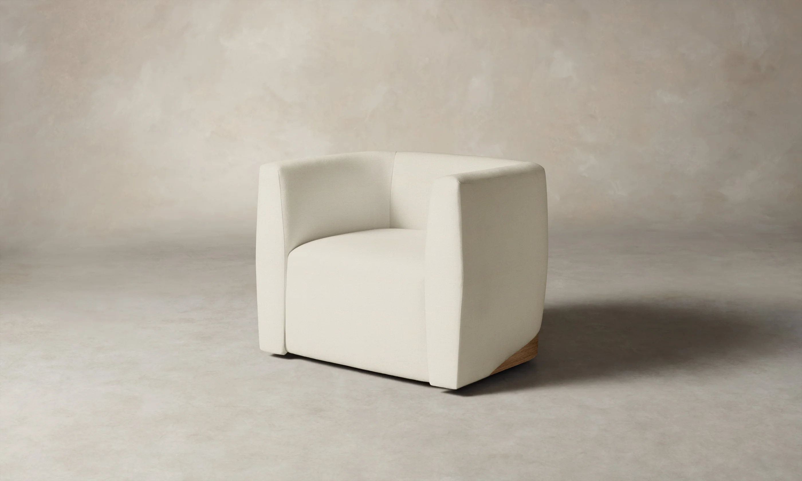 The Henri Swivel Chair - Performance Linen Weave Pure White - Image 3