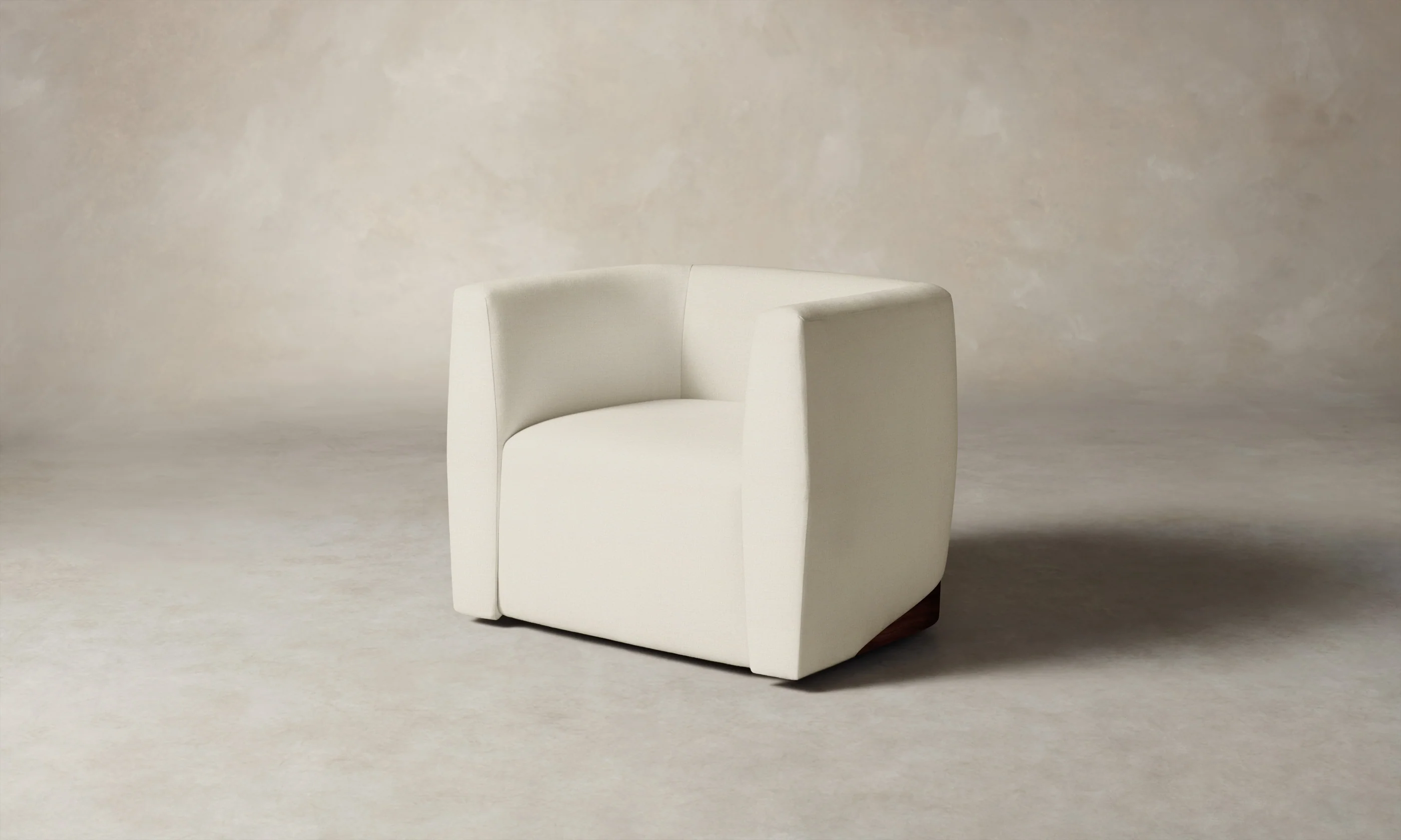 The Henri Swivel Chair - Performance Linen Weave Pure White - Image 4