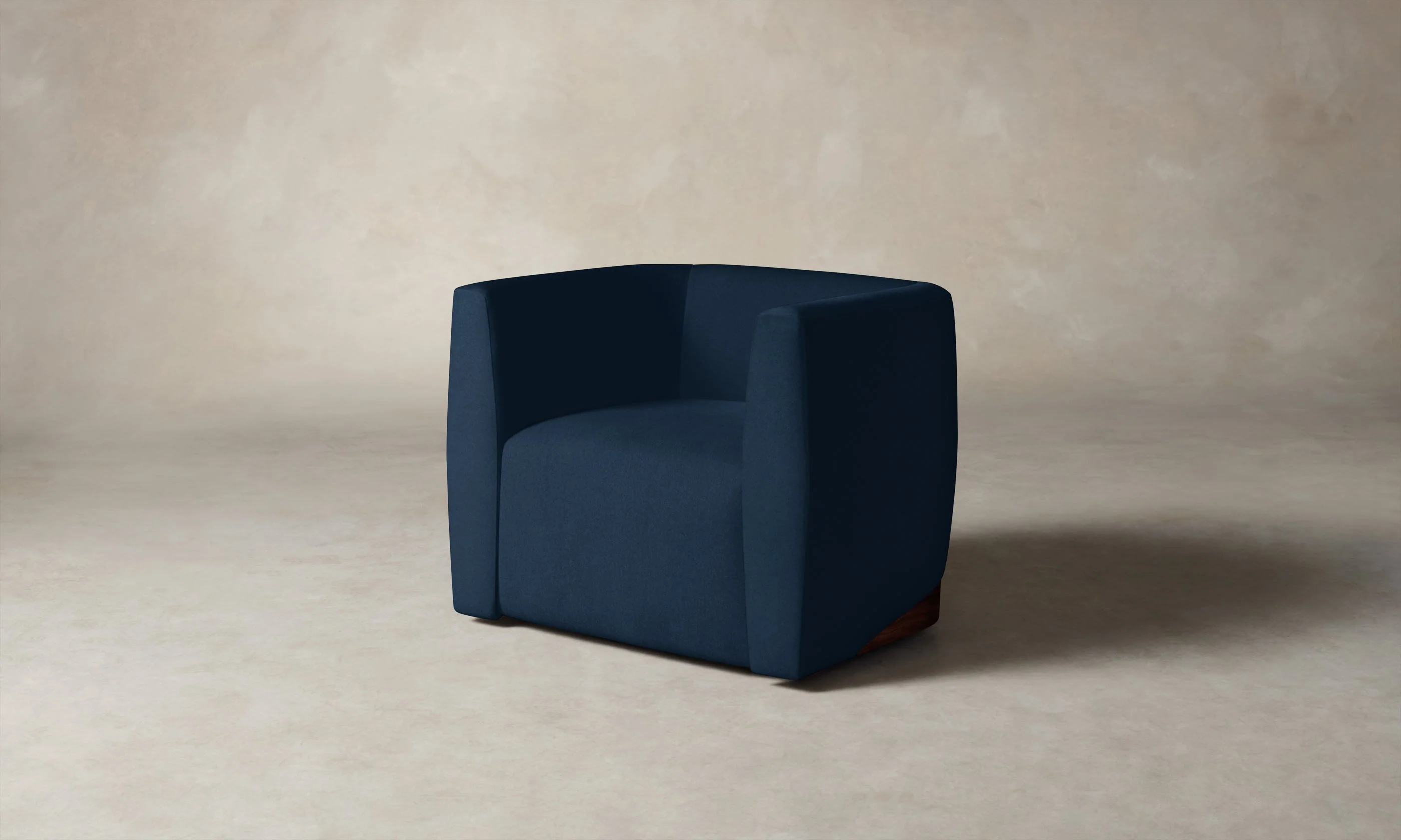 The Henri Swivel Chair - Performance Velvet Sapphire - Image 4