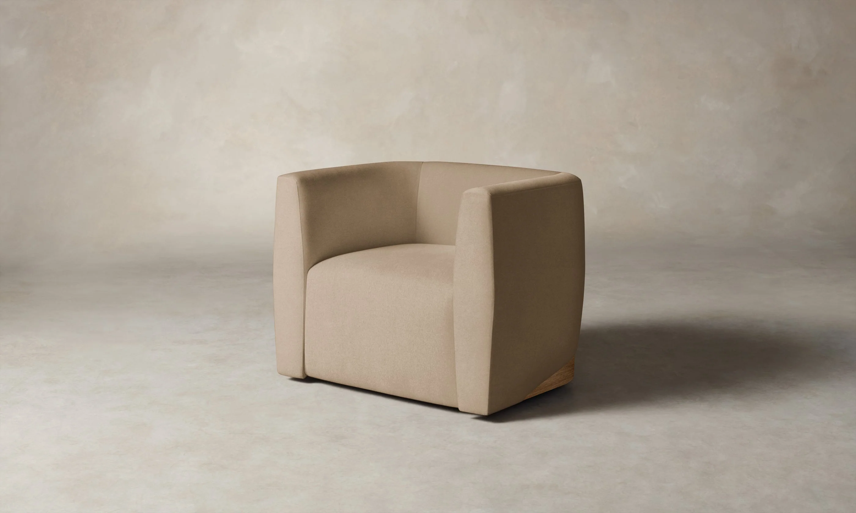 The Henri Swivel Chair - Performance Velvet Taupe - Image 3