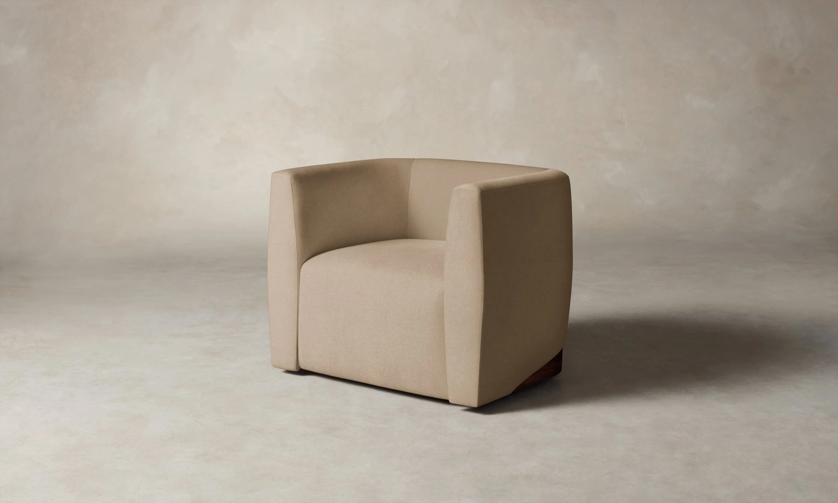 The Henri Swivel Chair - Performance Velvet Taupe - Image 4