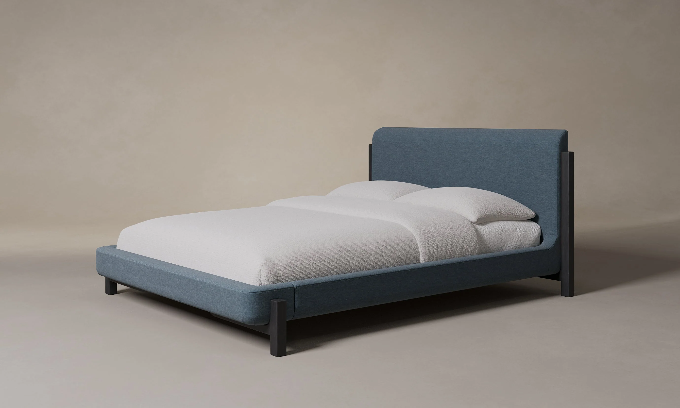 The Irene Bed - Mohair Slate Blue - Image 3