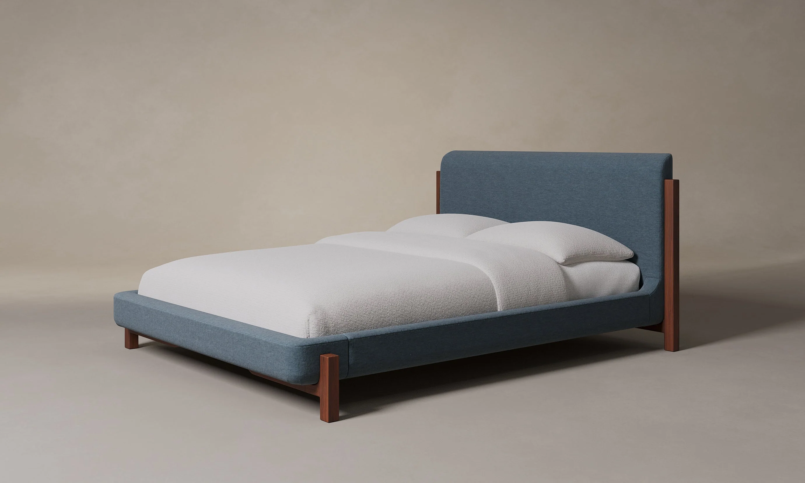 The Irene Bed - Mohair Slate Blue - Image 5