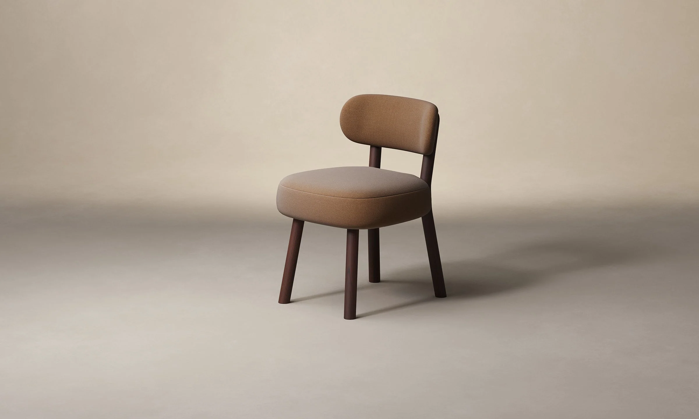 The Jane Dining Chair - Marled Alpaca Velvet Whiskey - Image 3