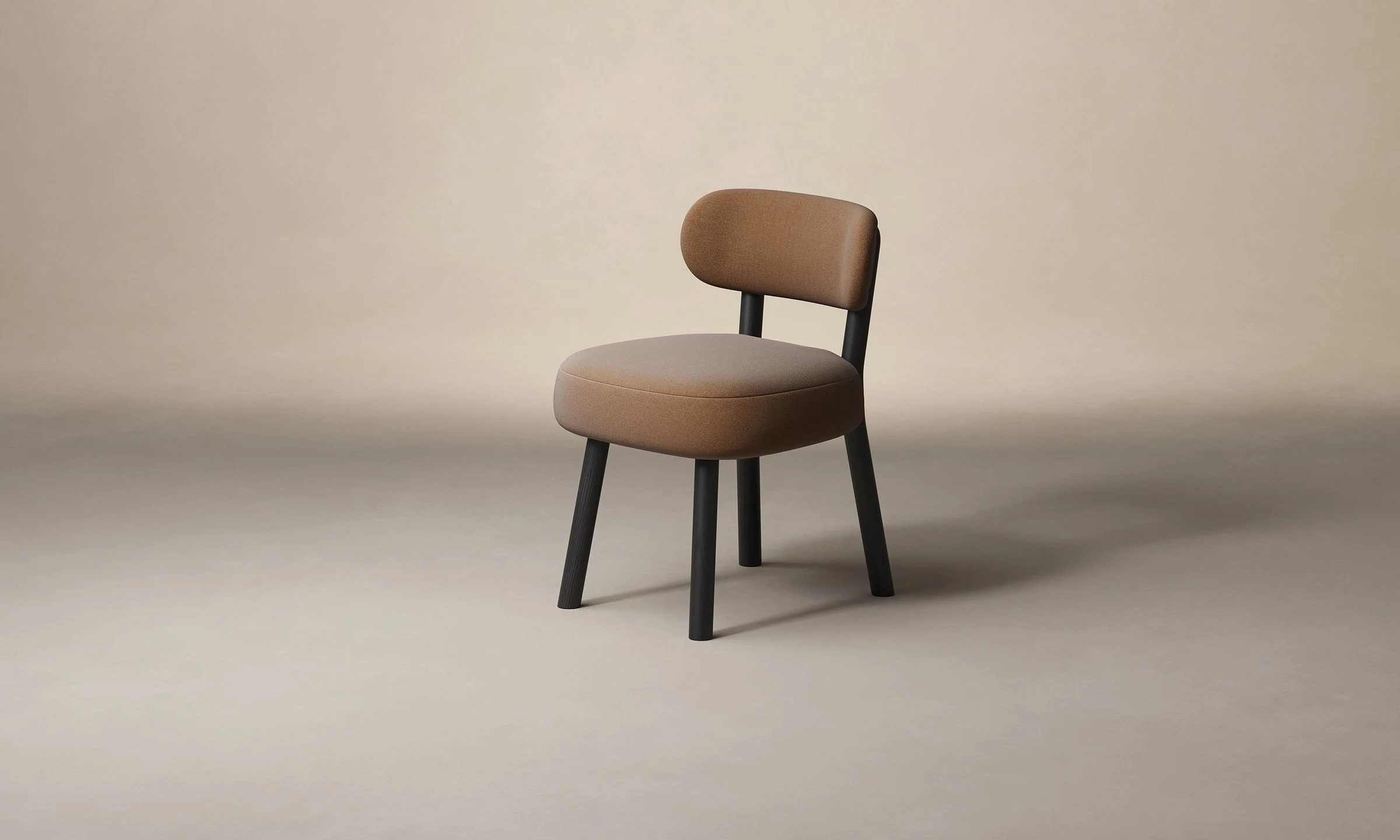 The Jane Dining Chair - Marled Alpaca Velvet Whiskey - Image 4
