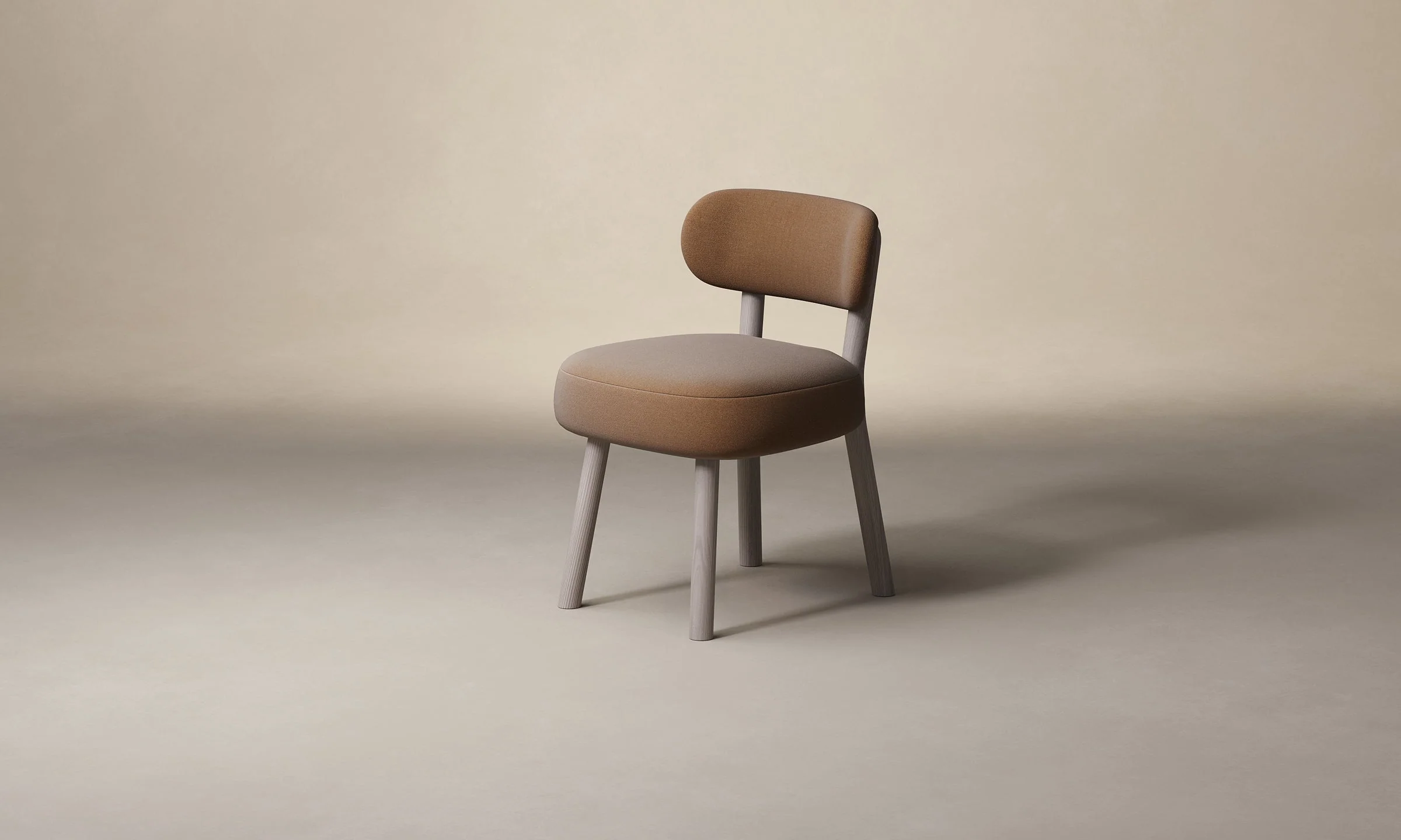 The Jane Dining Chair - Marled Alpaca Velvet Whiskey - Image 5