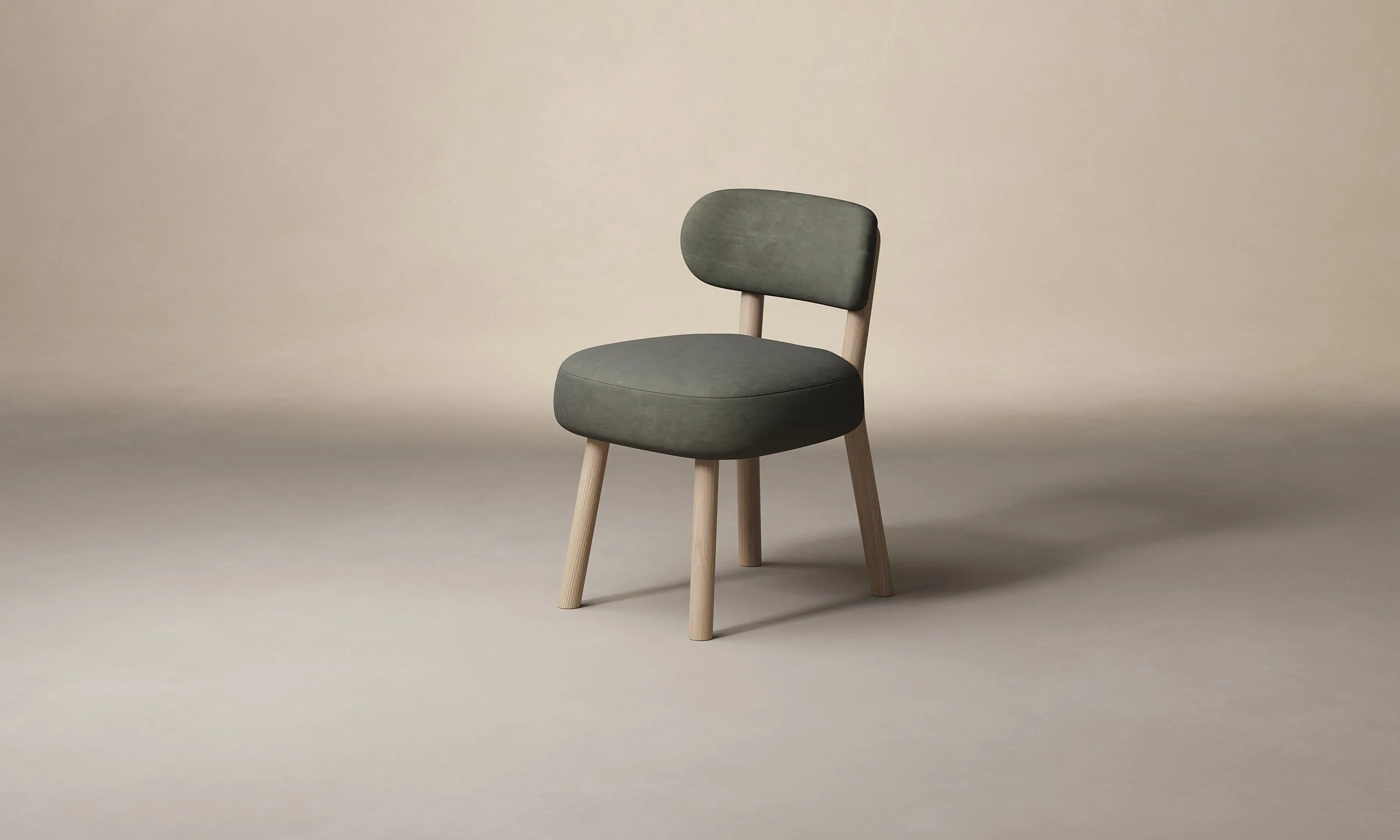 The Jane Dining Chair - Nubuck Leather Gravel - Image 6