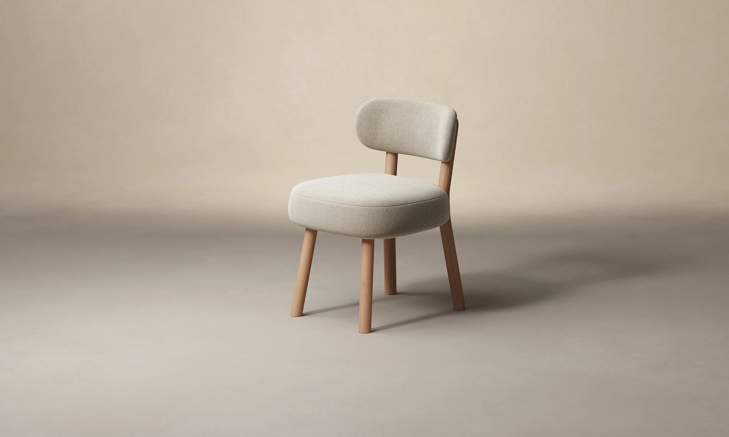 The Jane Dining Chair - Performance Textural Weave Earthen
