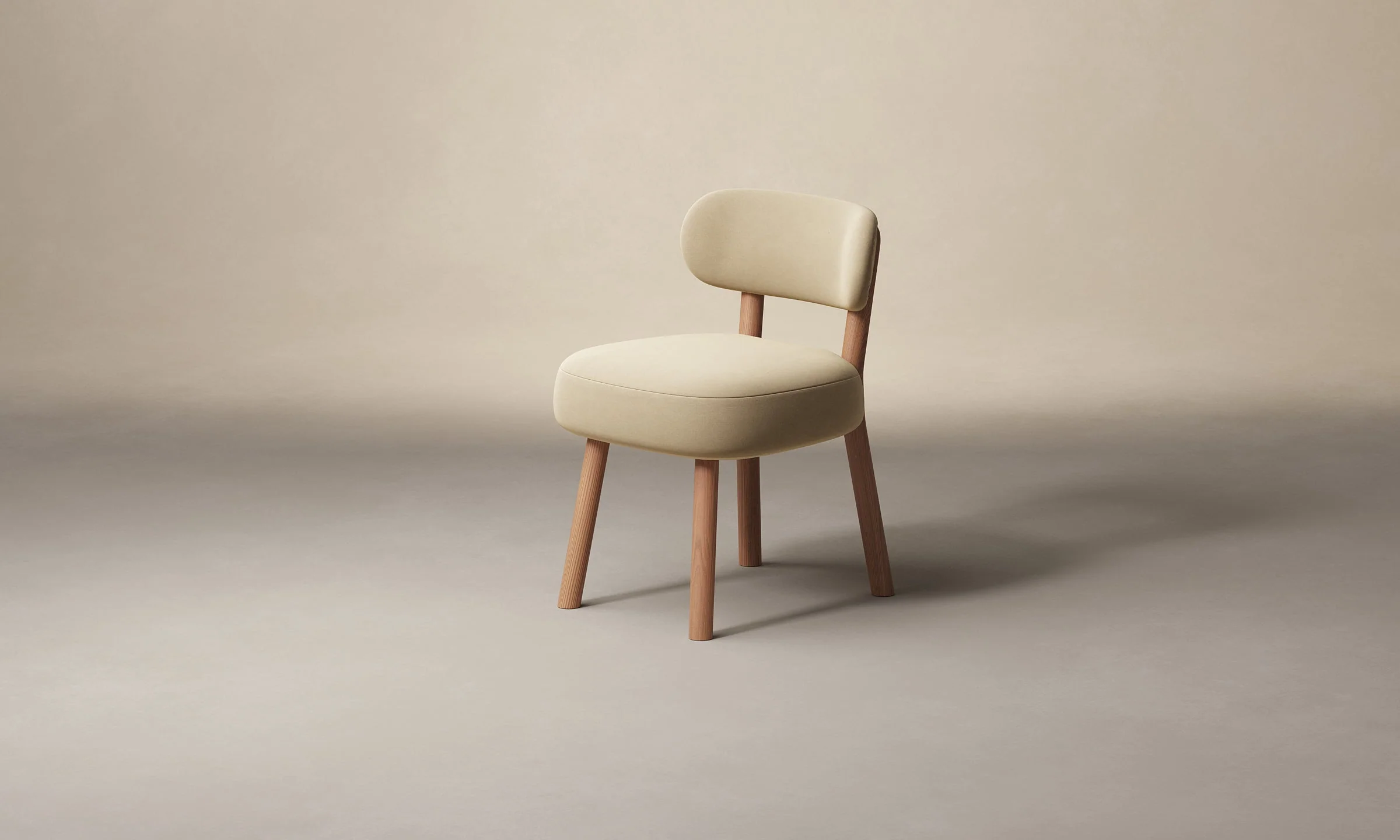 The Jane Dining Chair - Performance Velvet Taupe - Image 2