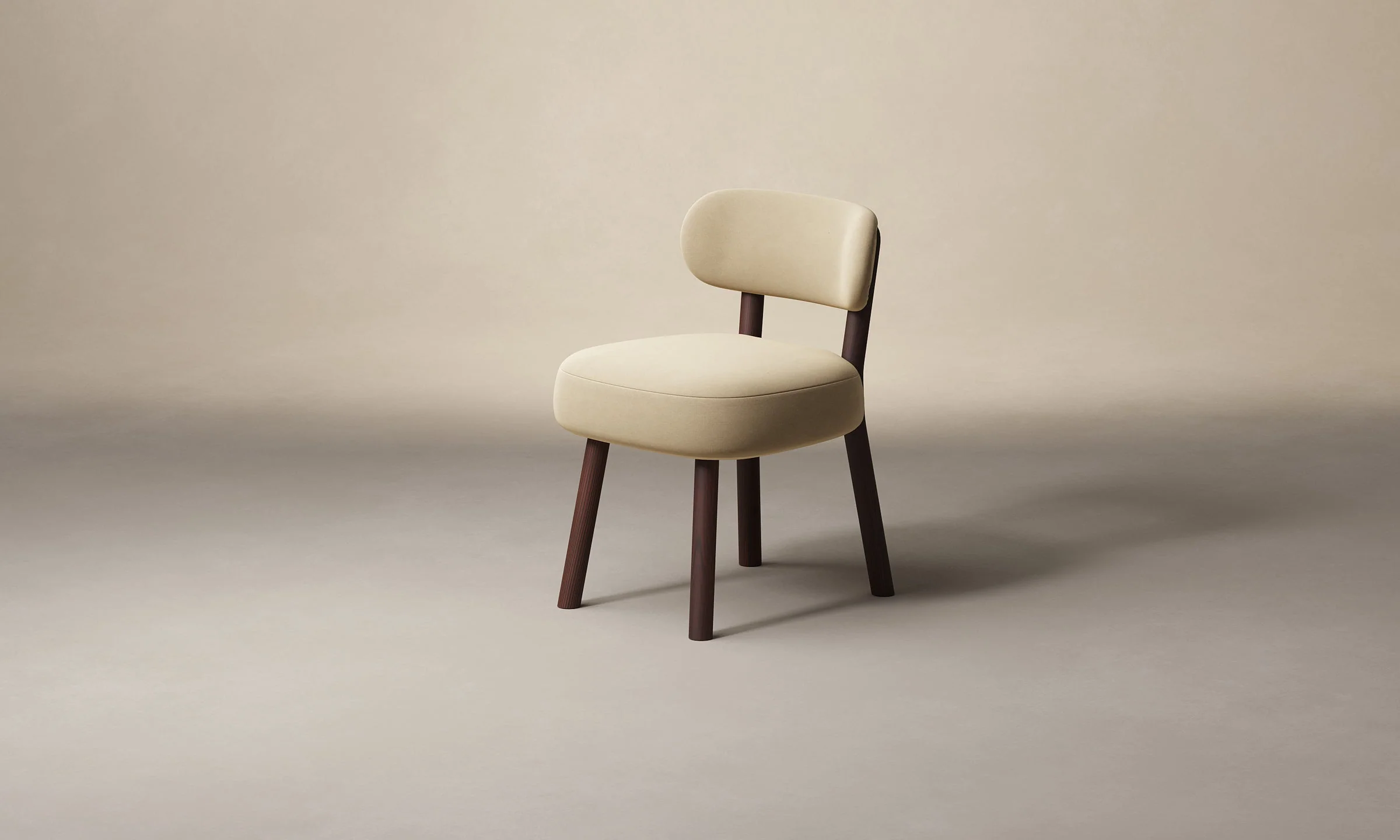 The Jane Dining Chair - Performance Velvet Taupe - Image 3