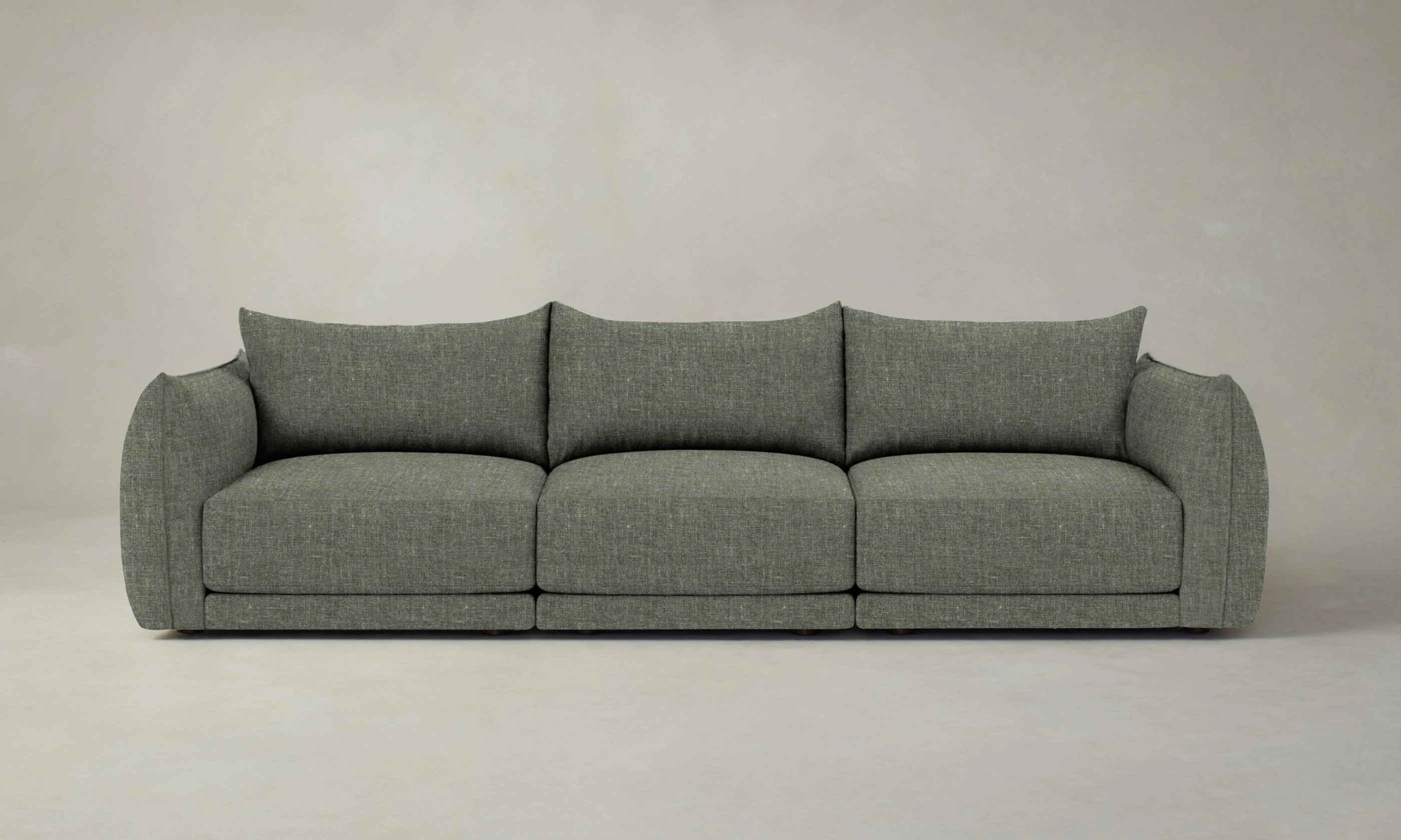 The Jones Modular Sofa - Heritage Belgian Linen Thyme