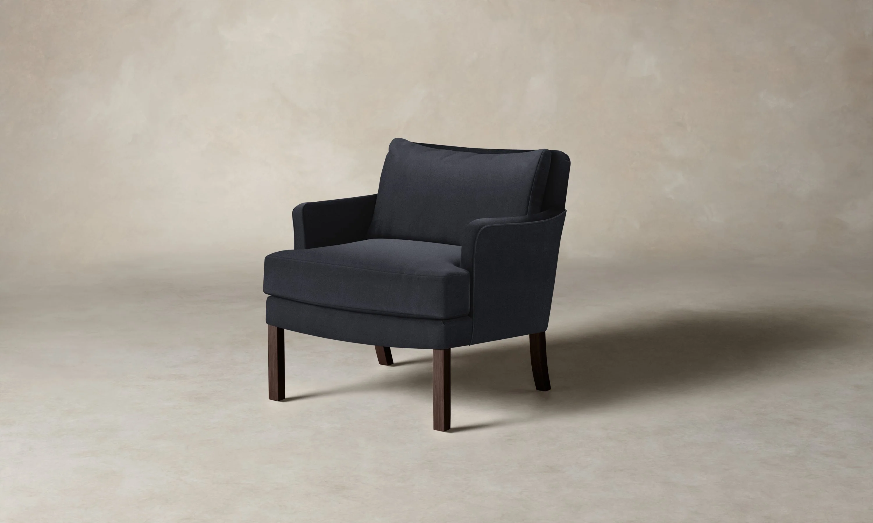The Kaye Chair - Marled Alpaca Velvet Nightfall - Image 2