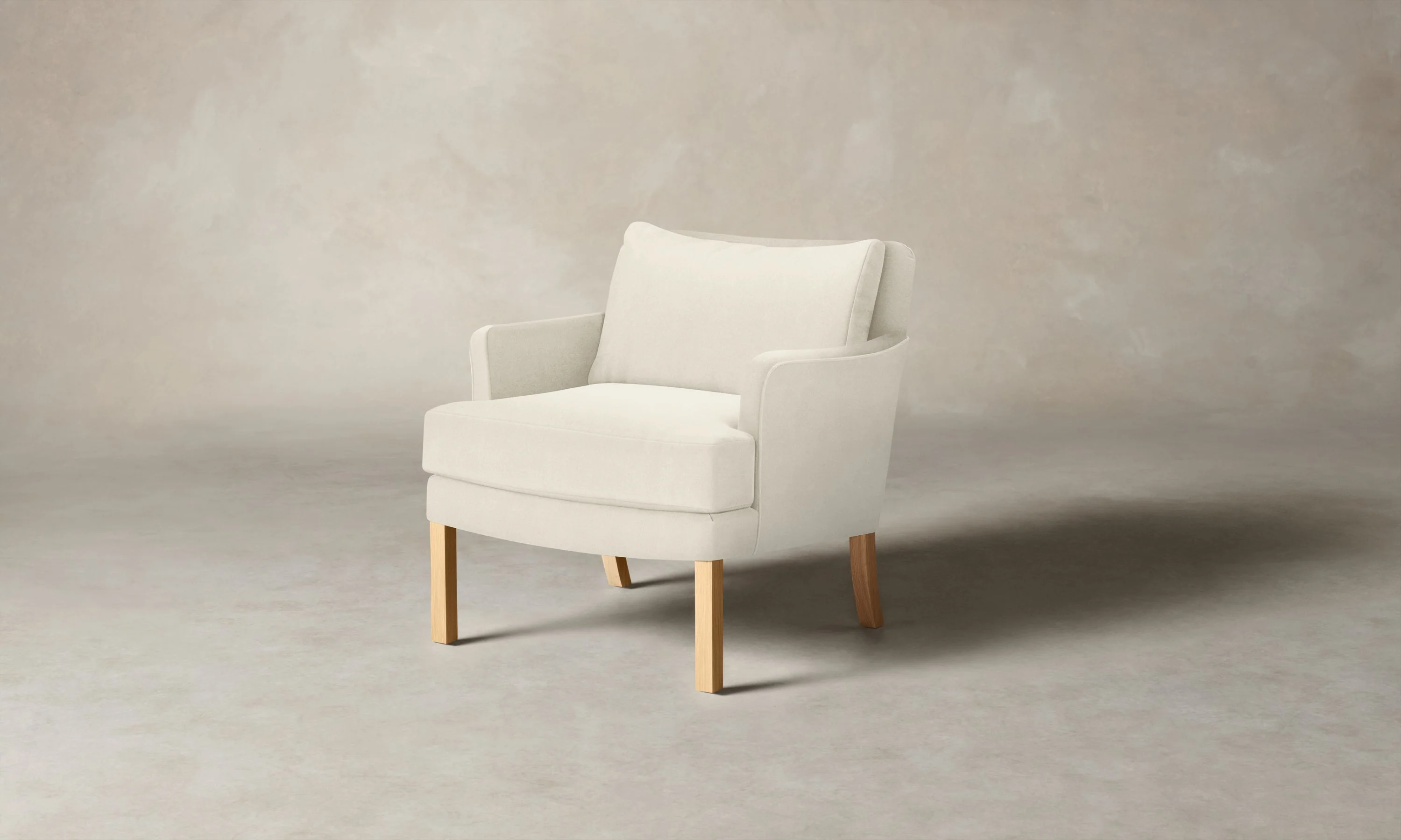 The Kaye Chair - Marled Alpaca Velvet Porcelain - Image 3