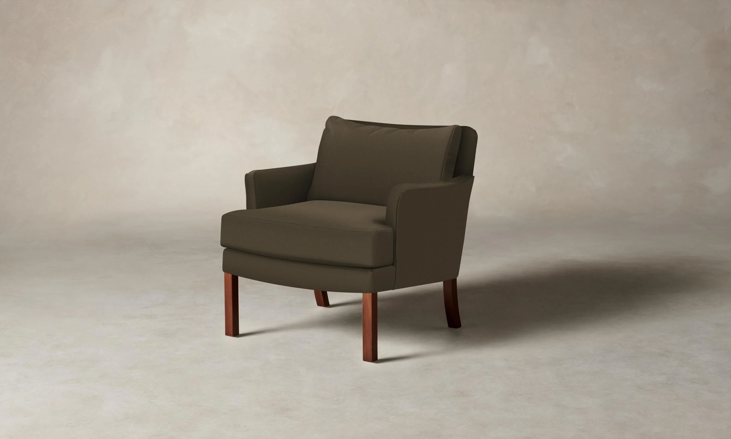 The Kaye Chair - Pebbled Leather Truffle - Image 4