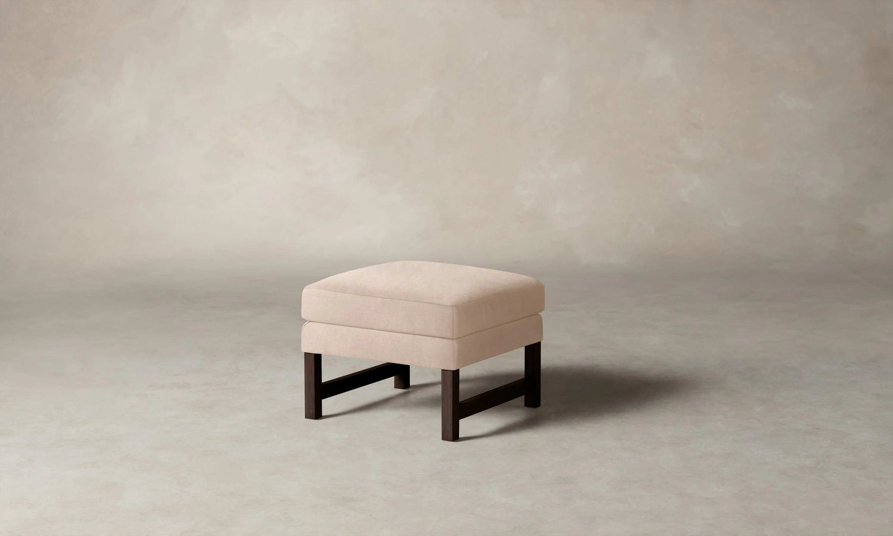 The Kaye Ottoman - Marled Alpaca Velvet Rosette - Image 2