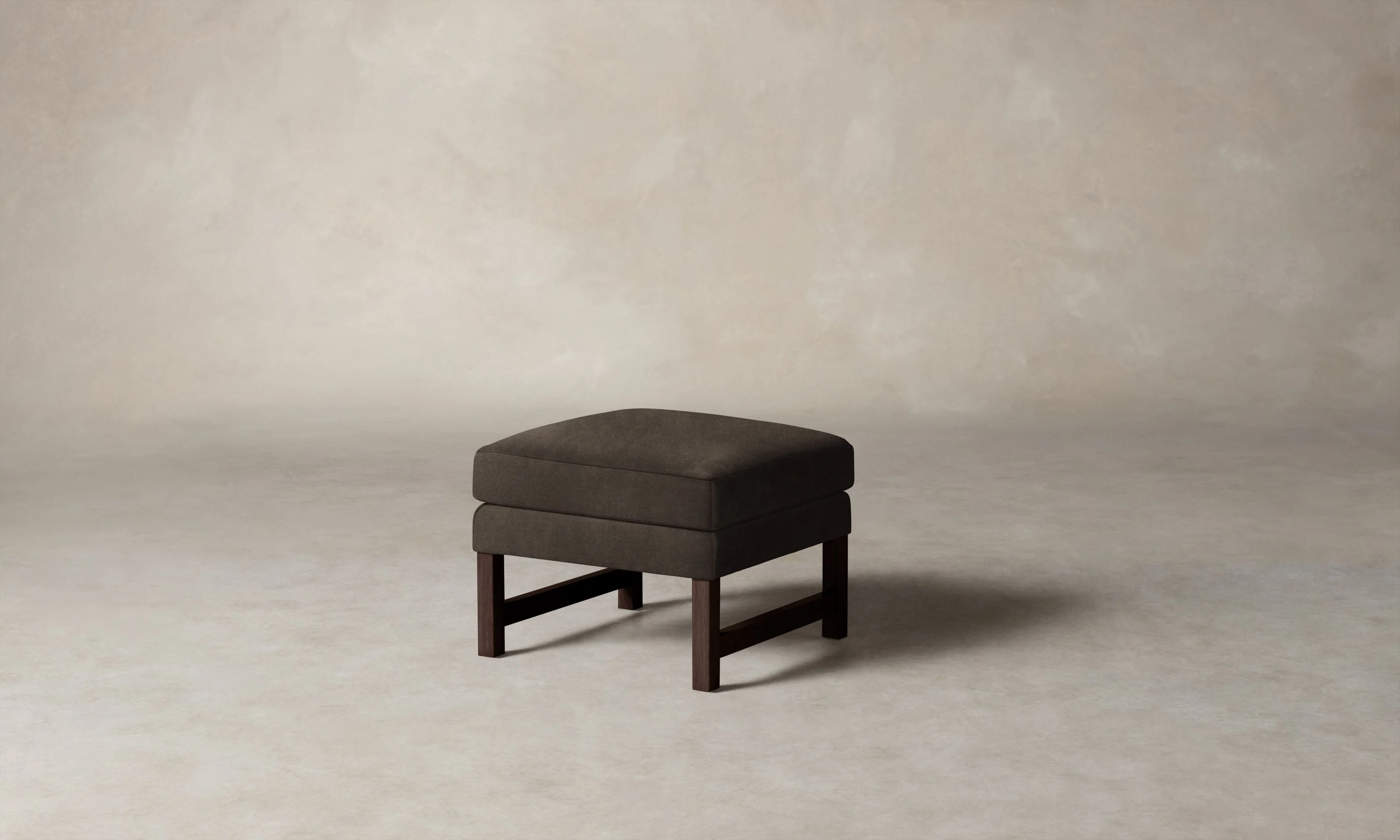 The Kaye Ottoman - Mohair Mink - Image 2