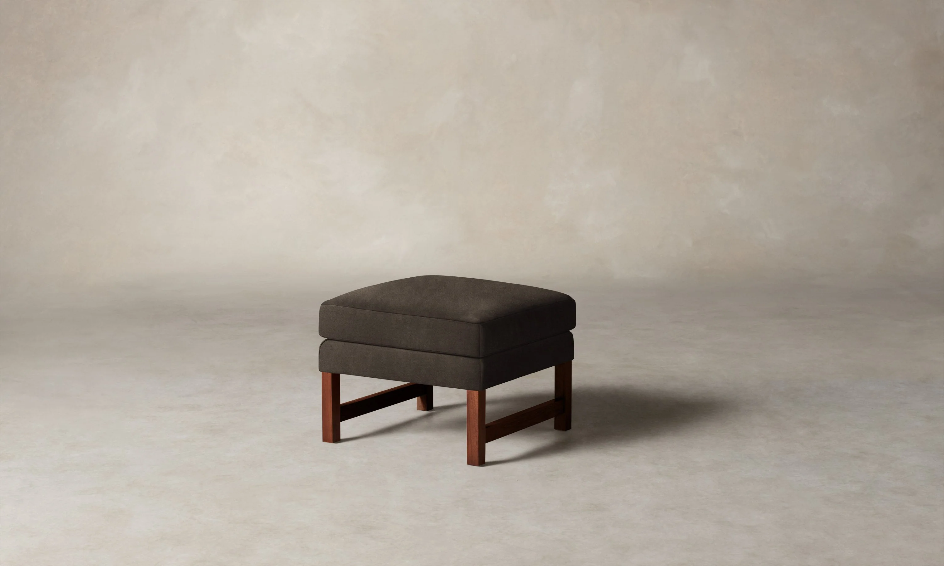 The Kaye Ottoman - Mohair Mink - Image 4