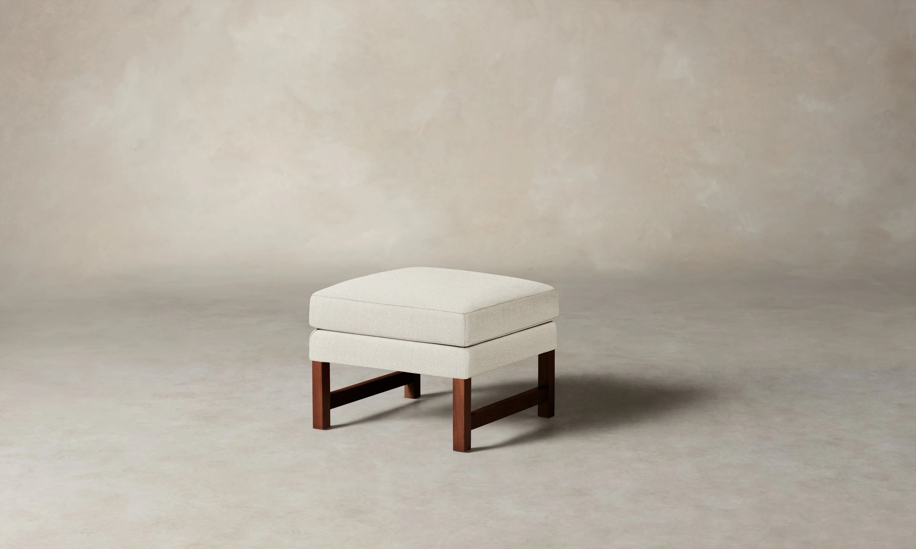 The Kaye Ottoman - Performance Textural Weave Wisp - Image 4
