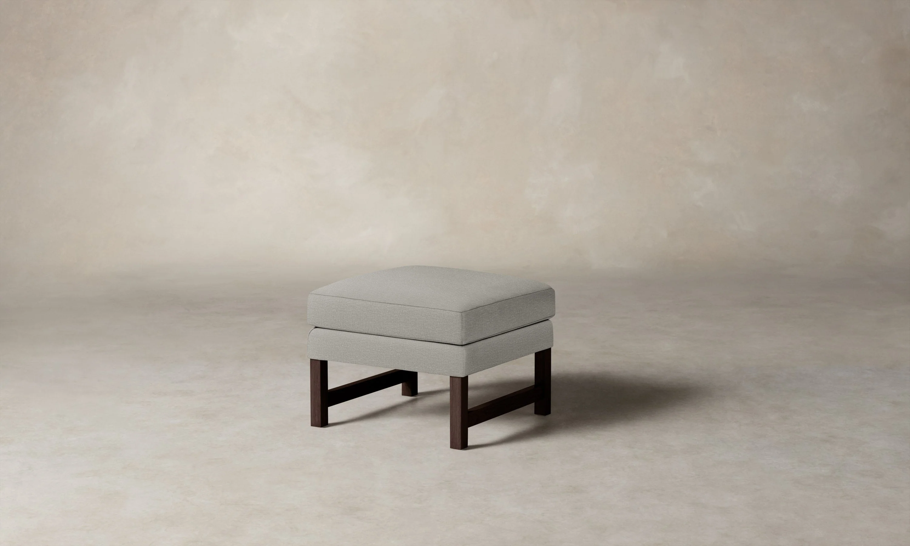 The Kaye Ottoman - Performance Woven Chenille Steel - Image 2
