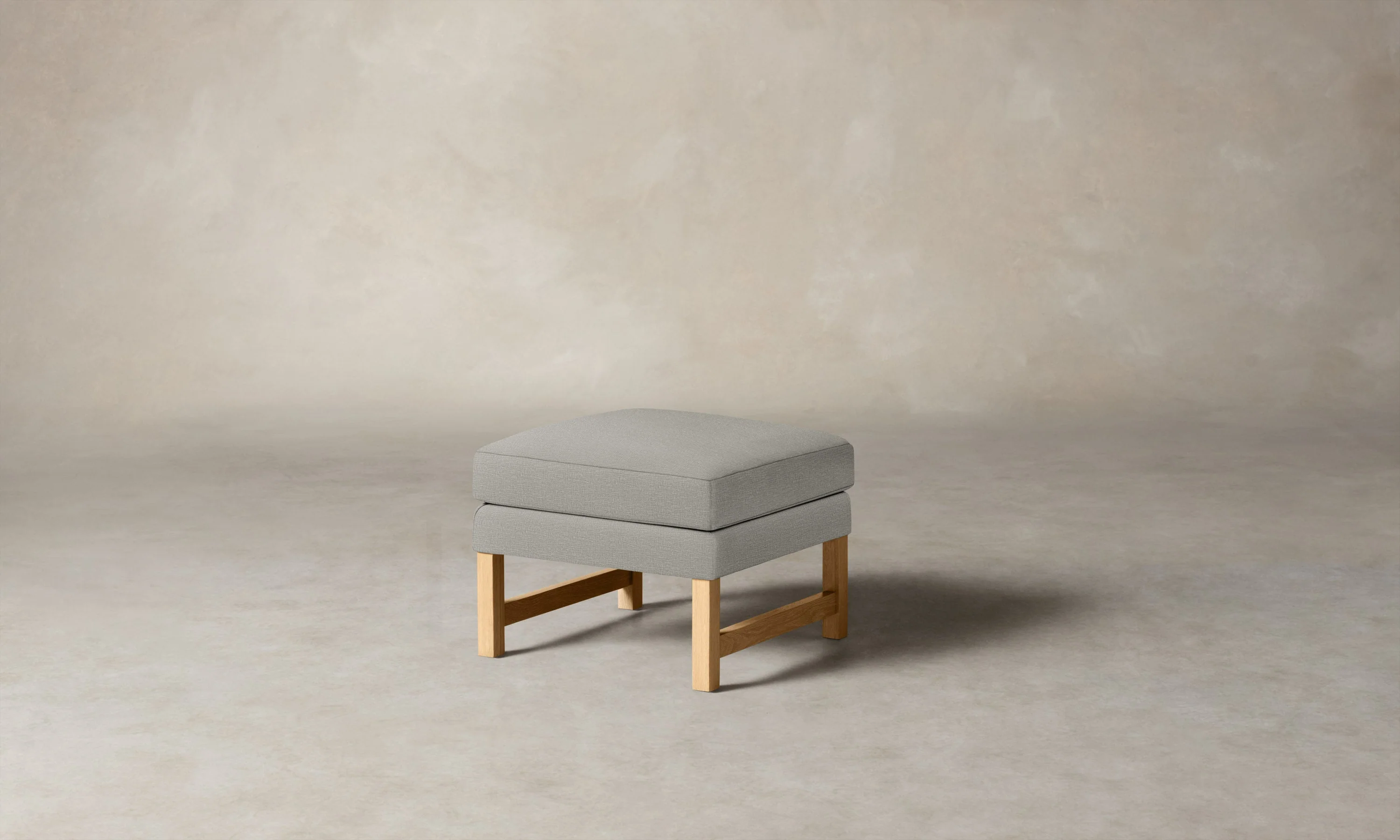 The Kaye Ottoman - Performance Woven Chenille Steel - Image 3