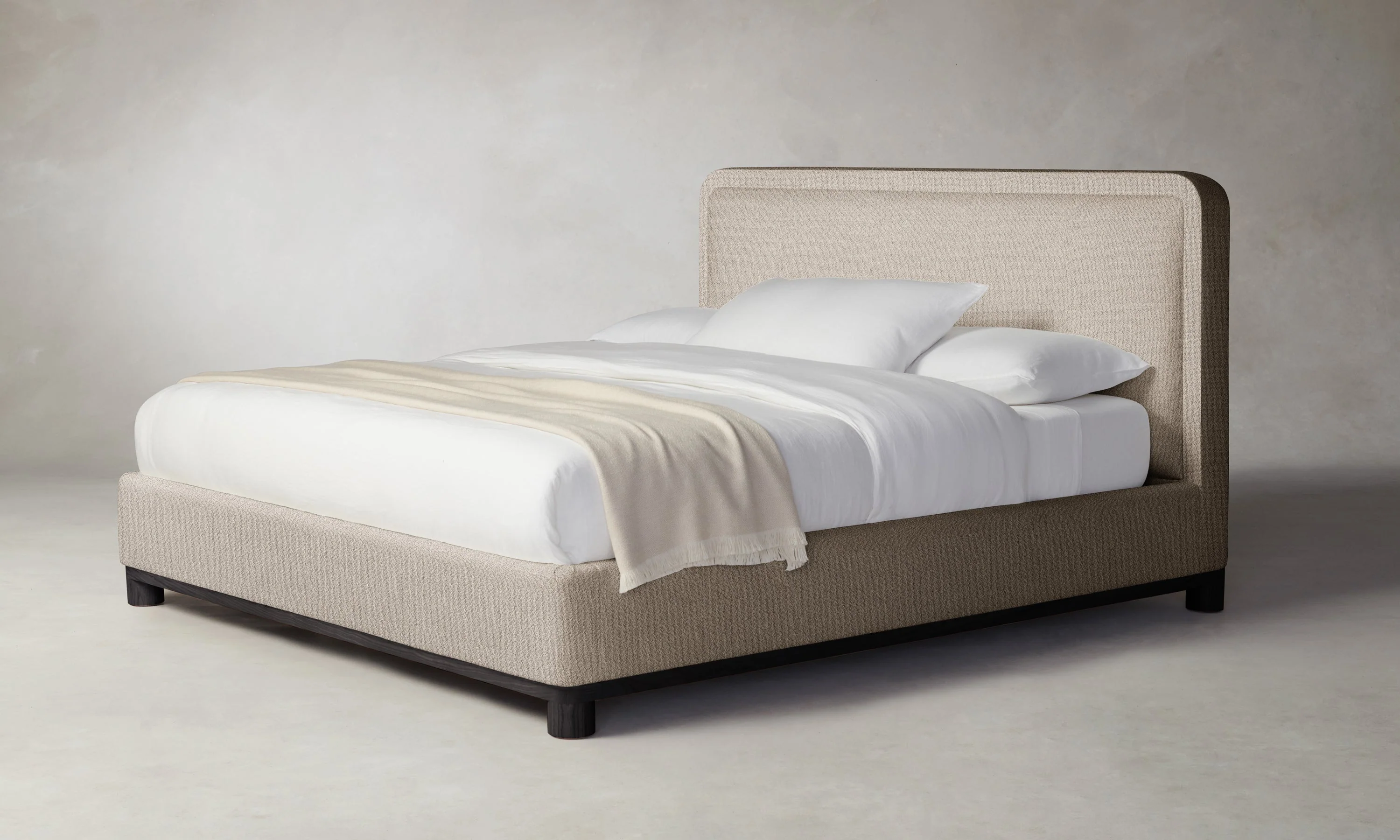 The Kent Bed - Performance Textural Weave Earthen - Image 5