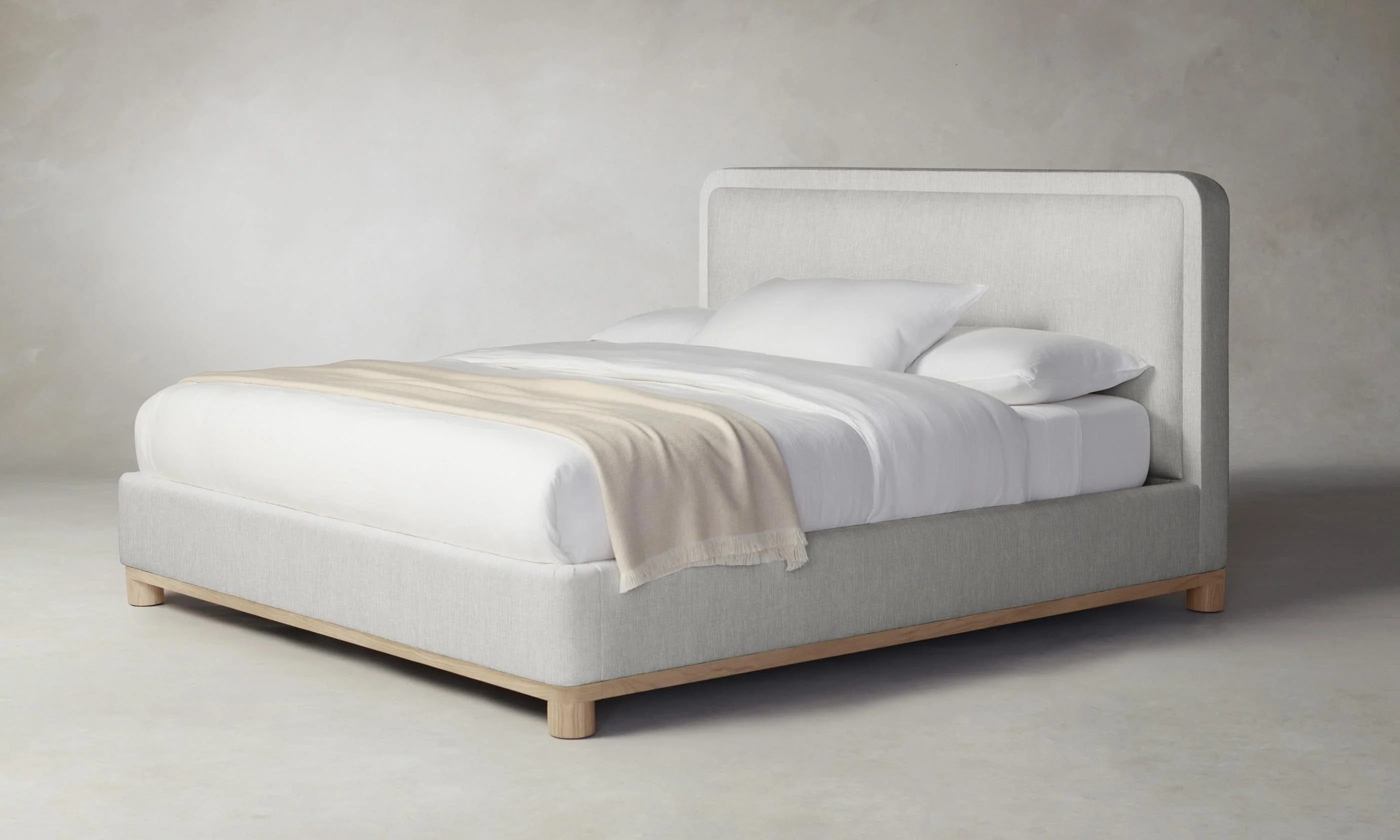 The Kent Bed - Performance Tweed Salt - Image 2