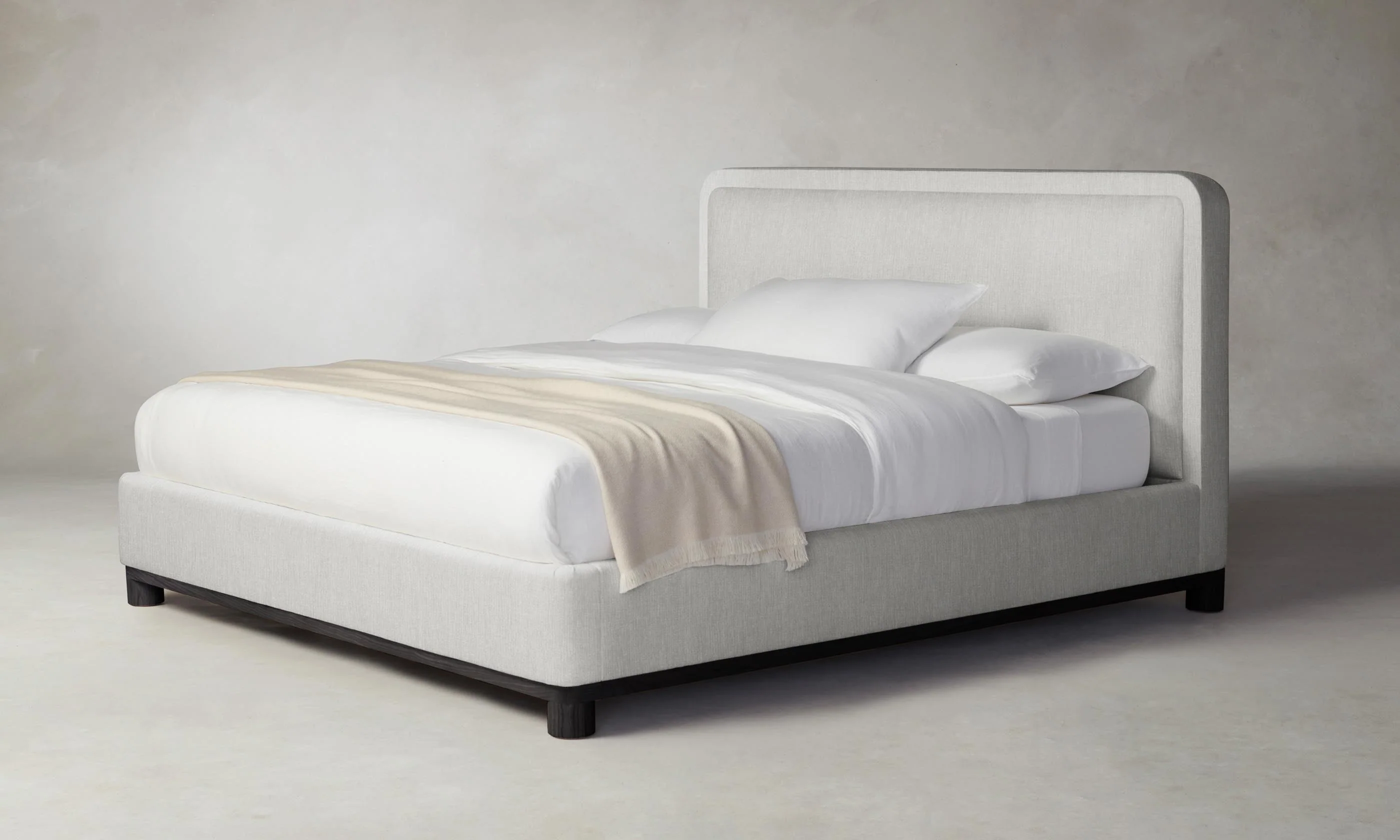 The Kent Bed - Performance Tweed Salt - Image 7