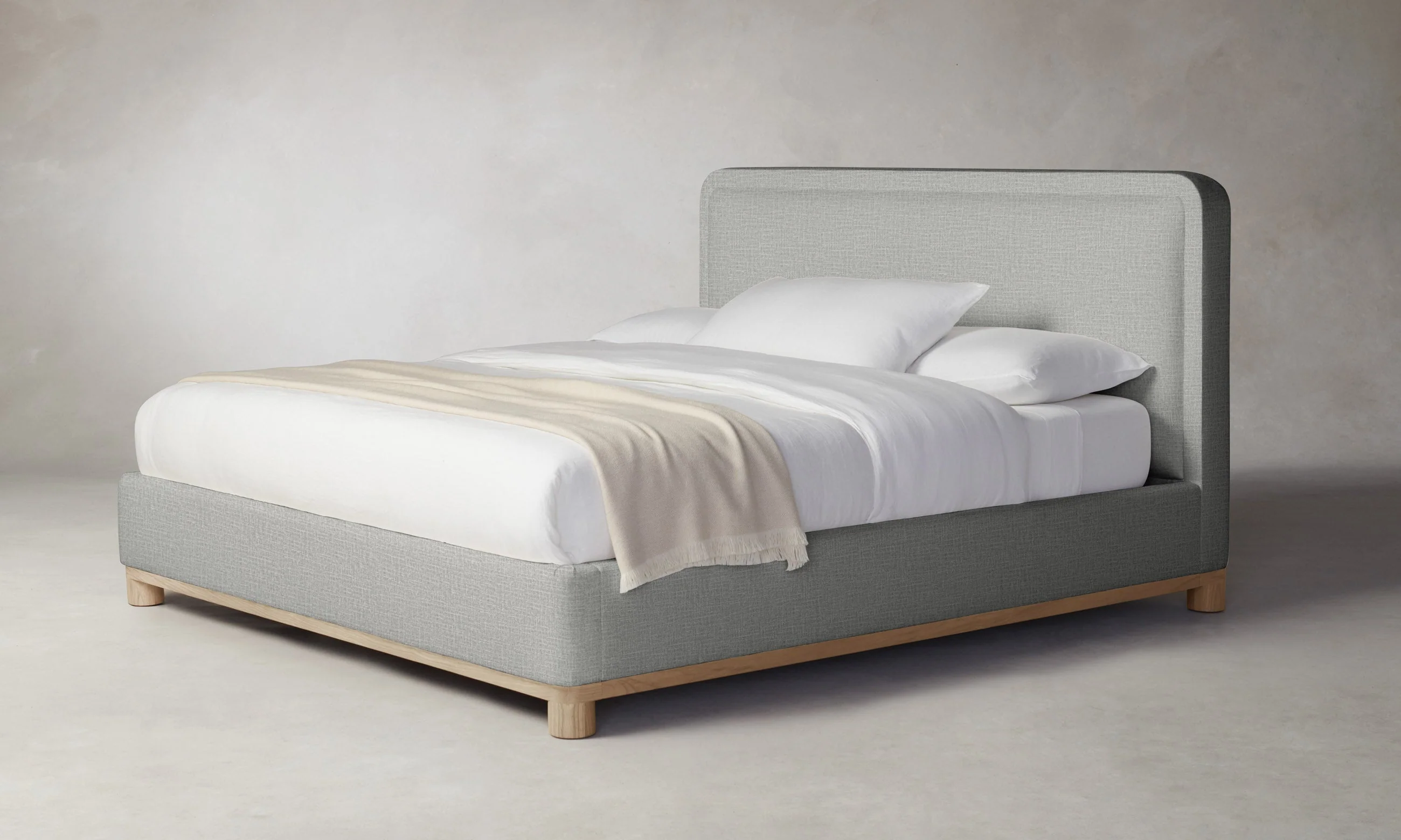 The Kent Bed - Performance Woven Chenille Rain - Image 4