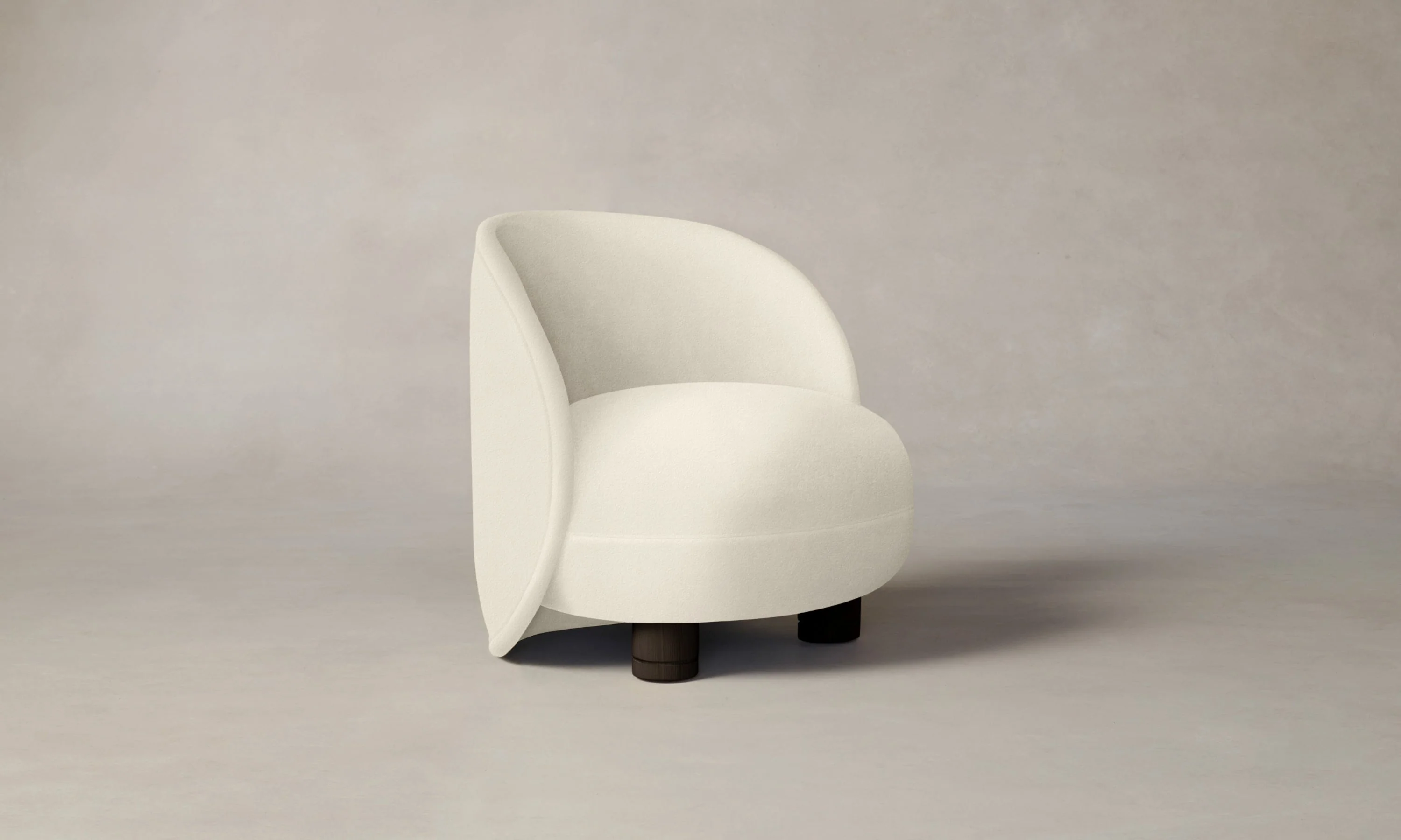 The Laight Chair - Marled Alpaca Velvet Porcelain - Image 5