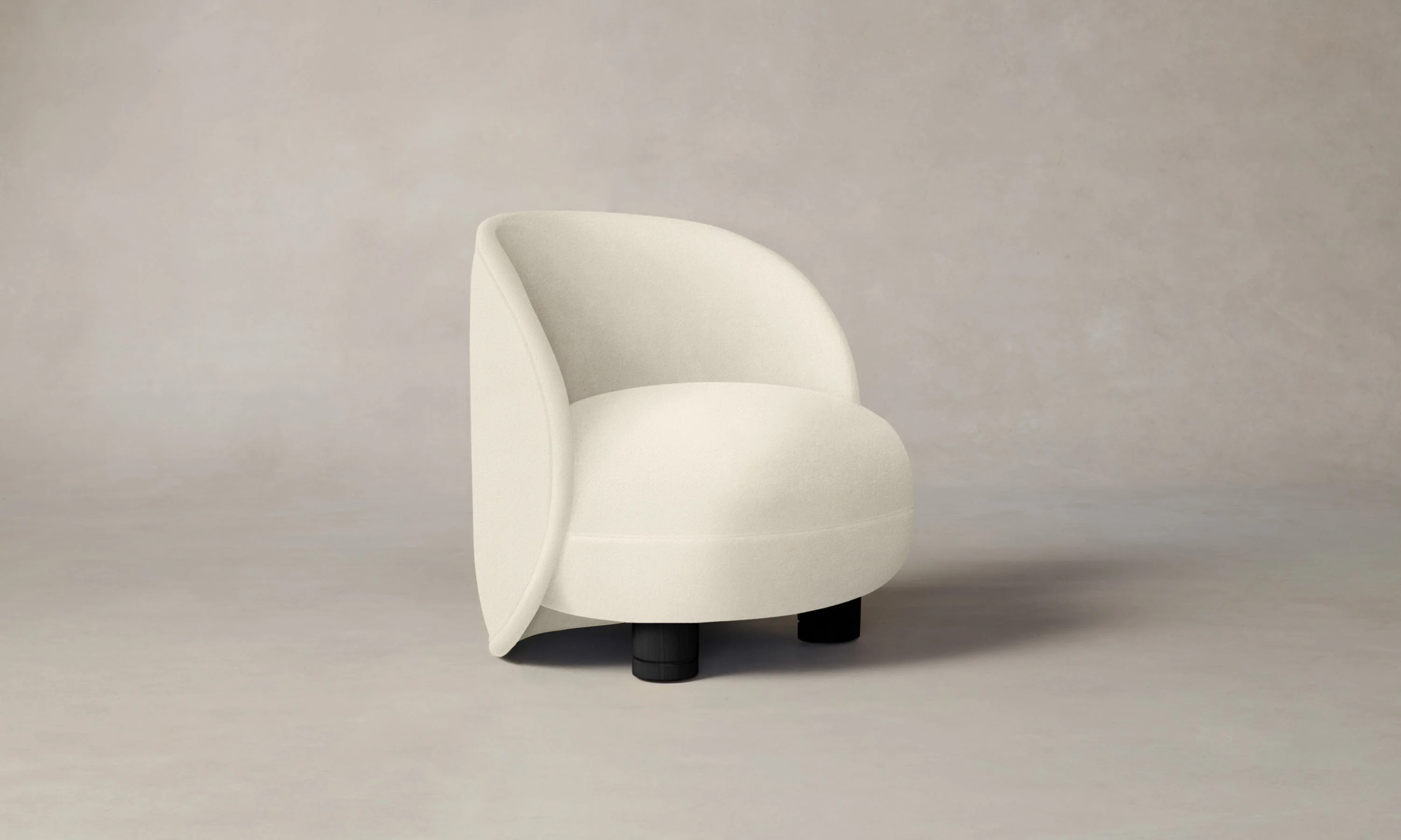 The Laight Chair - Marled Alpaca Velvet Porcelain - Image 6