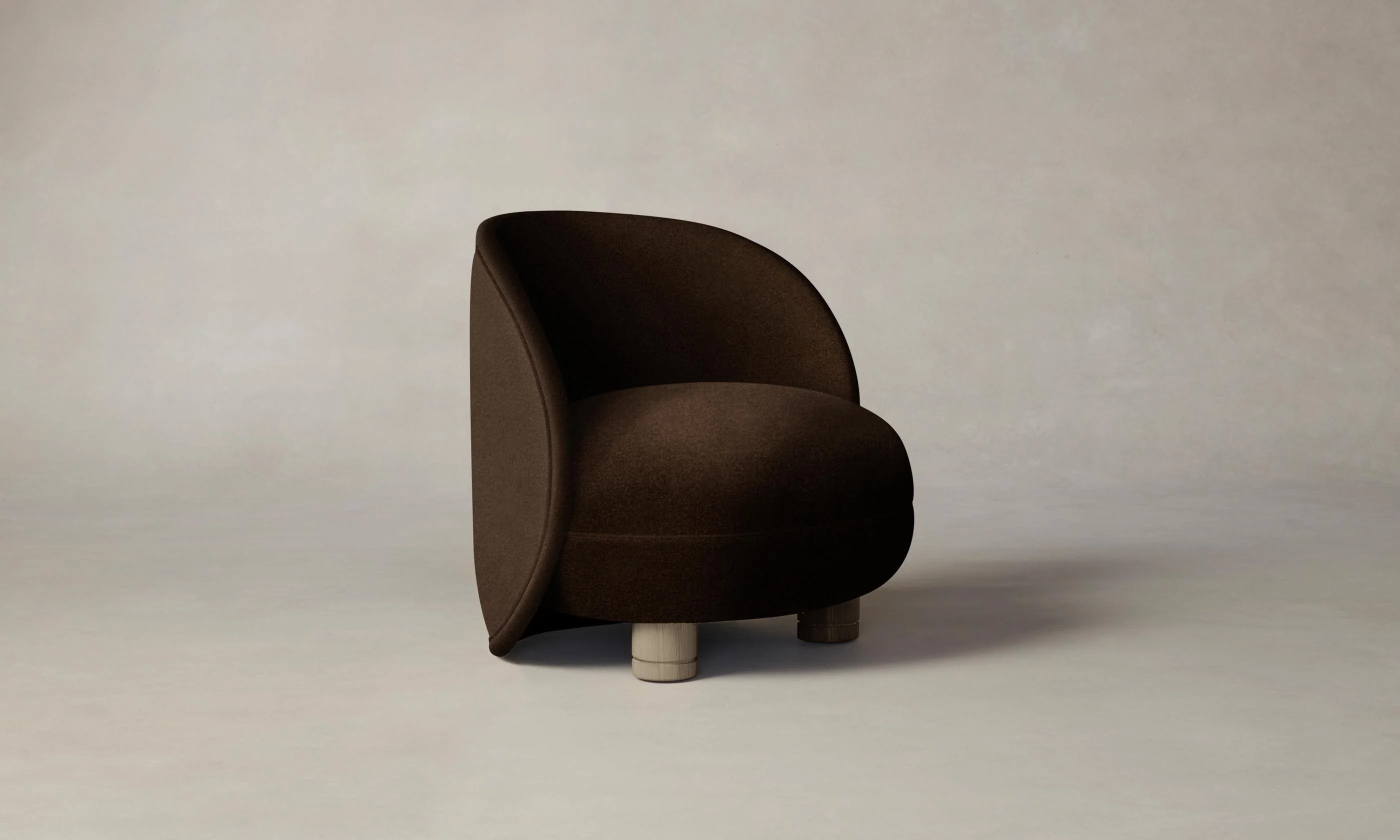 The Laight Chair - Mohair Chocolate - Image 4