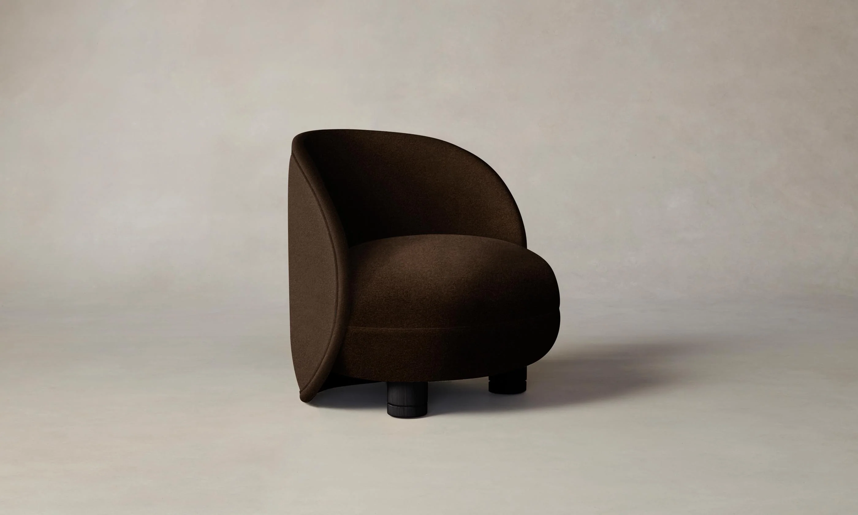 The Laight Chair - Mohair Chocolate - Image 6