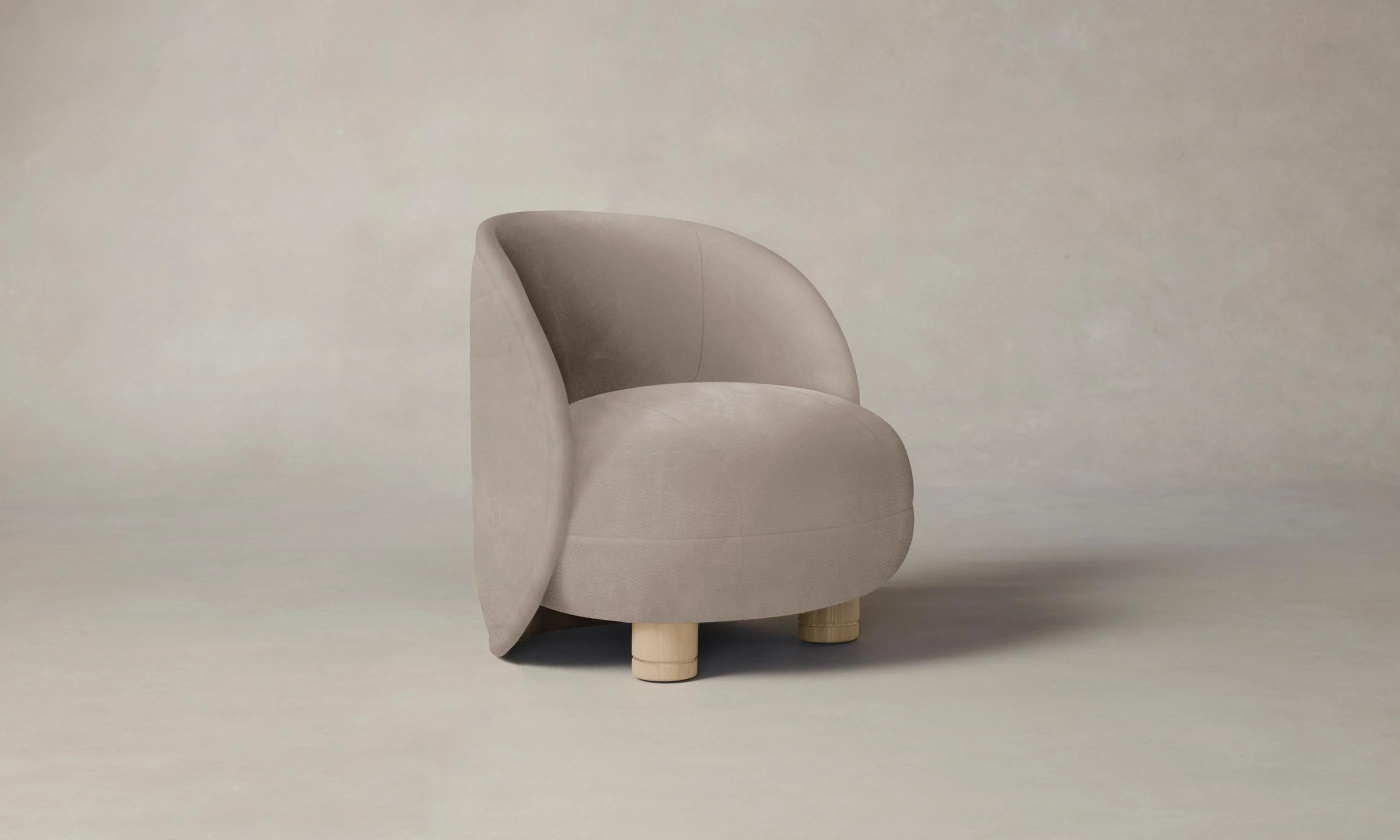 The Laight Chair - Nubuck Leather Fawn - Image 3