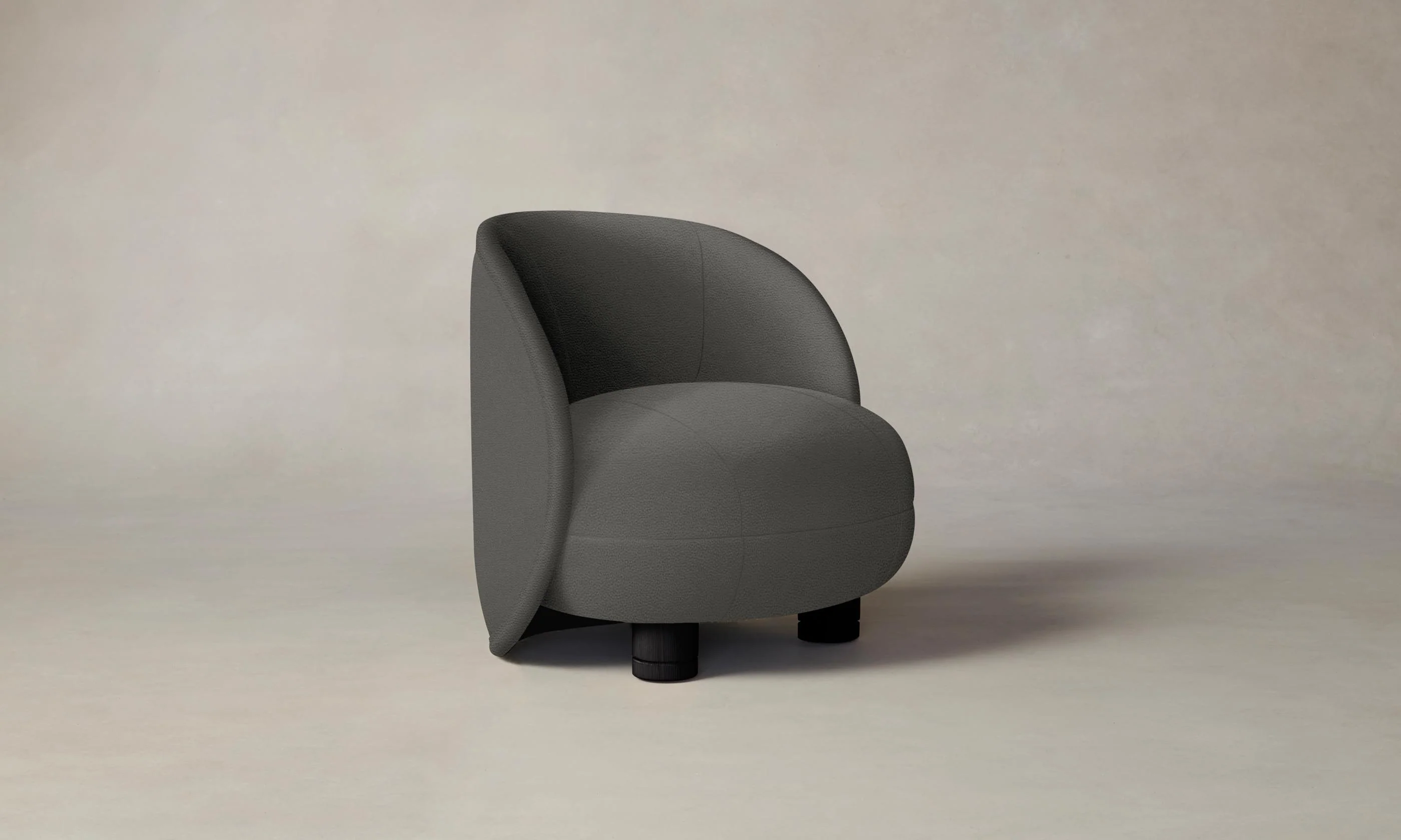 The Laight Chair - Pebbled Leather Ash - Image 6