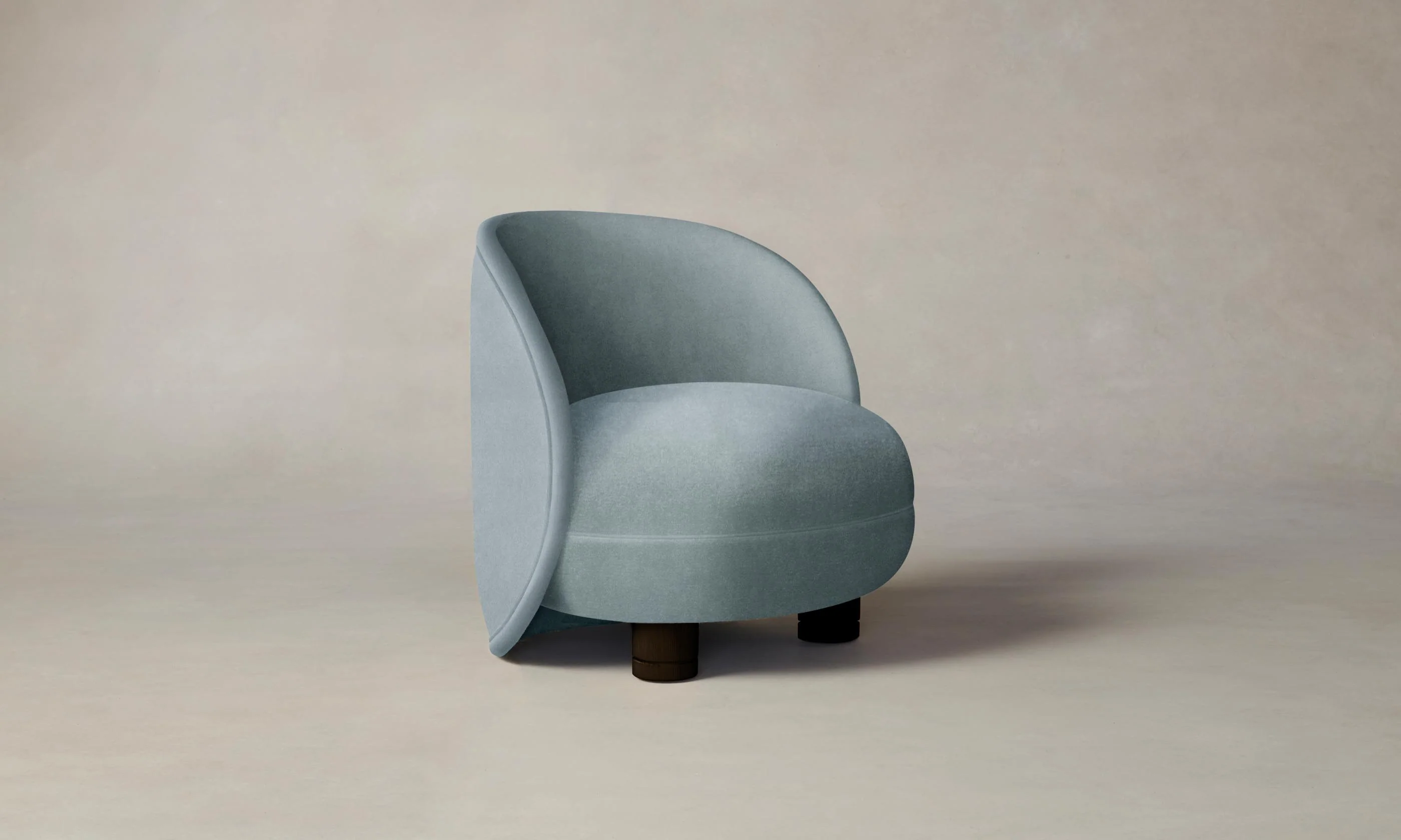 The Laight Chair - Performance Velvet Sky - Image 5