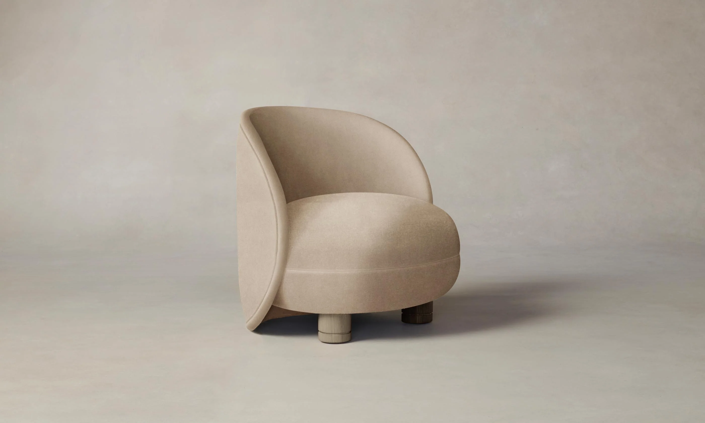 The Laight Chair - Performance Velvet Taupe - Image 4
