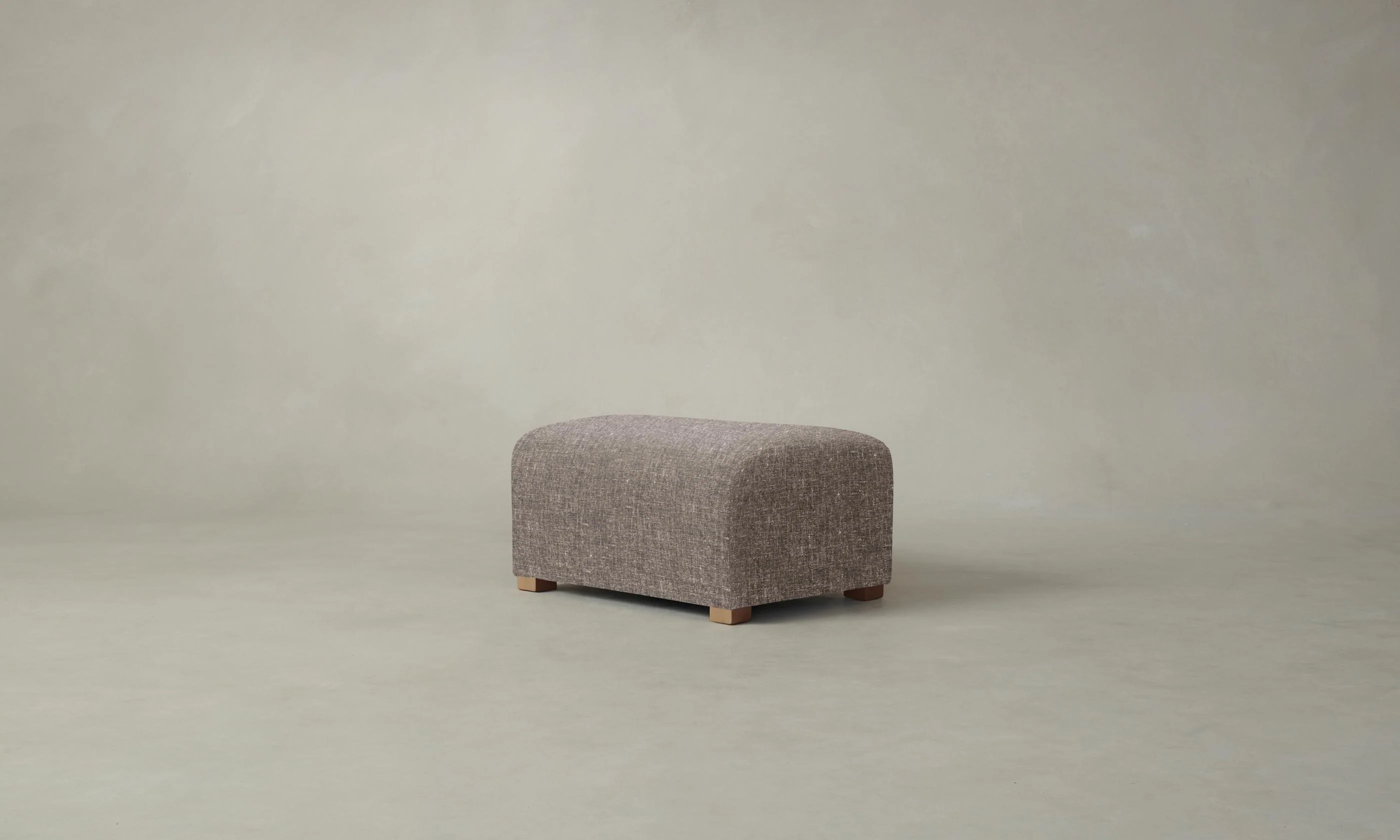 The Lenox Ottoman - Heritage Belgian Linen Carob - Image 2