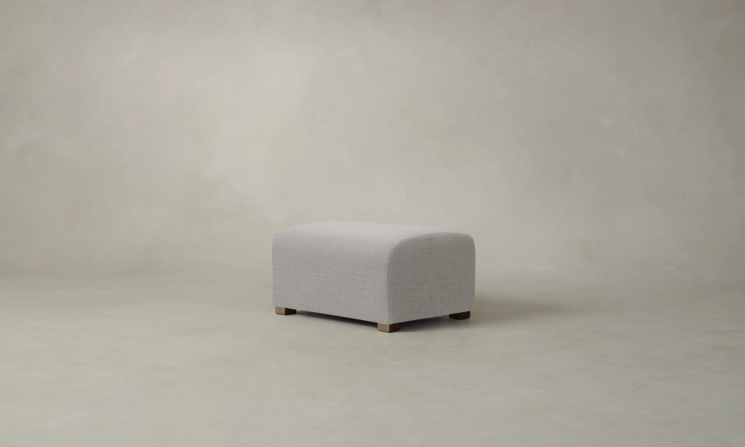 The Lenox Ottoman - Performance Textural Weave Breeze - Image 3