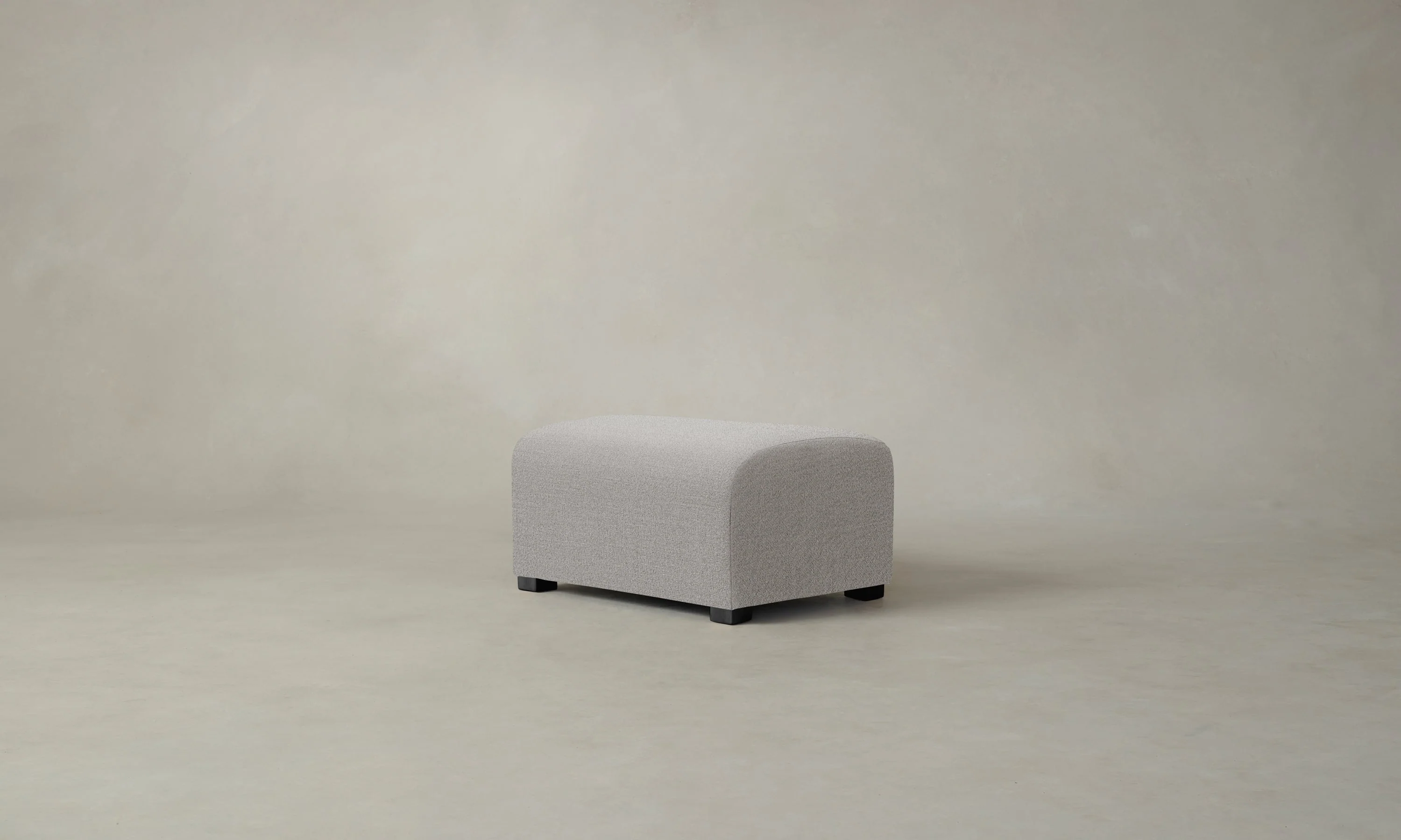 The Lenox Ottoman - Performance Textural Weave Breeze - Image 4