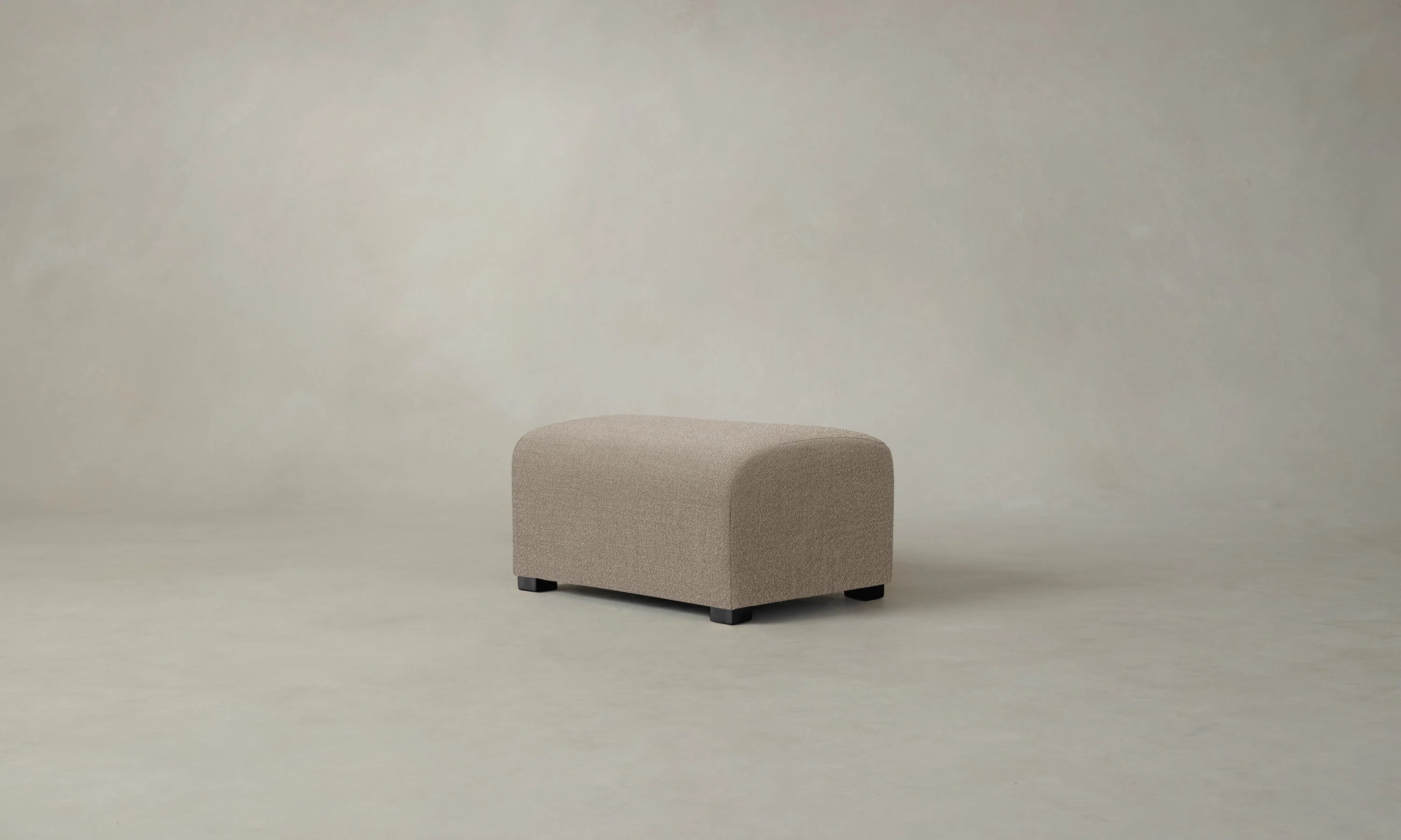 The Lenox Ottoman - Performance Textural Weave Earthen - Image 4