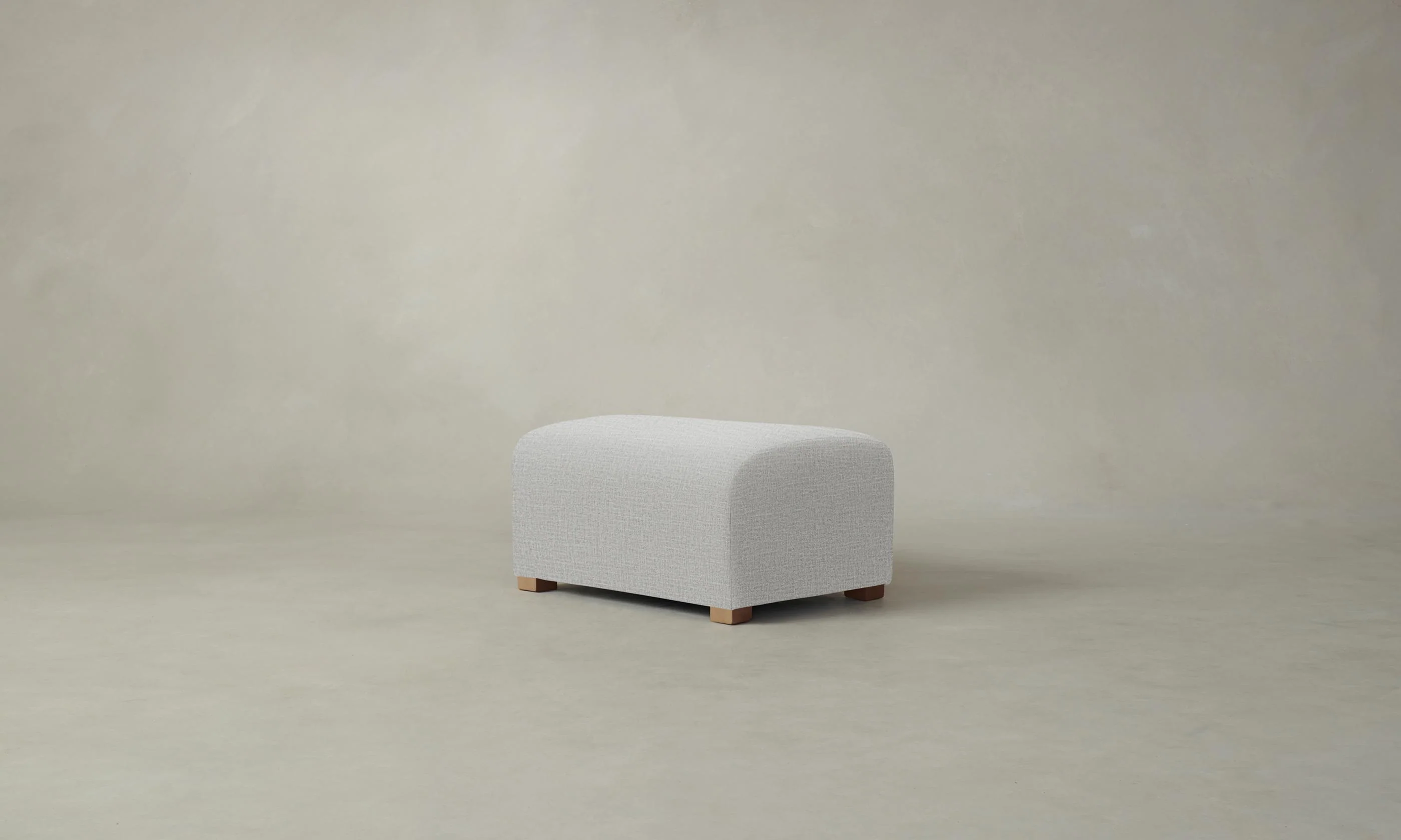 The Lenox Ottoman - Performance Woven Chenille Steel - Image 2
